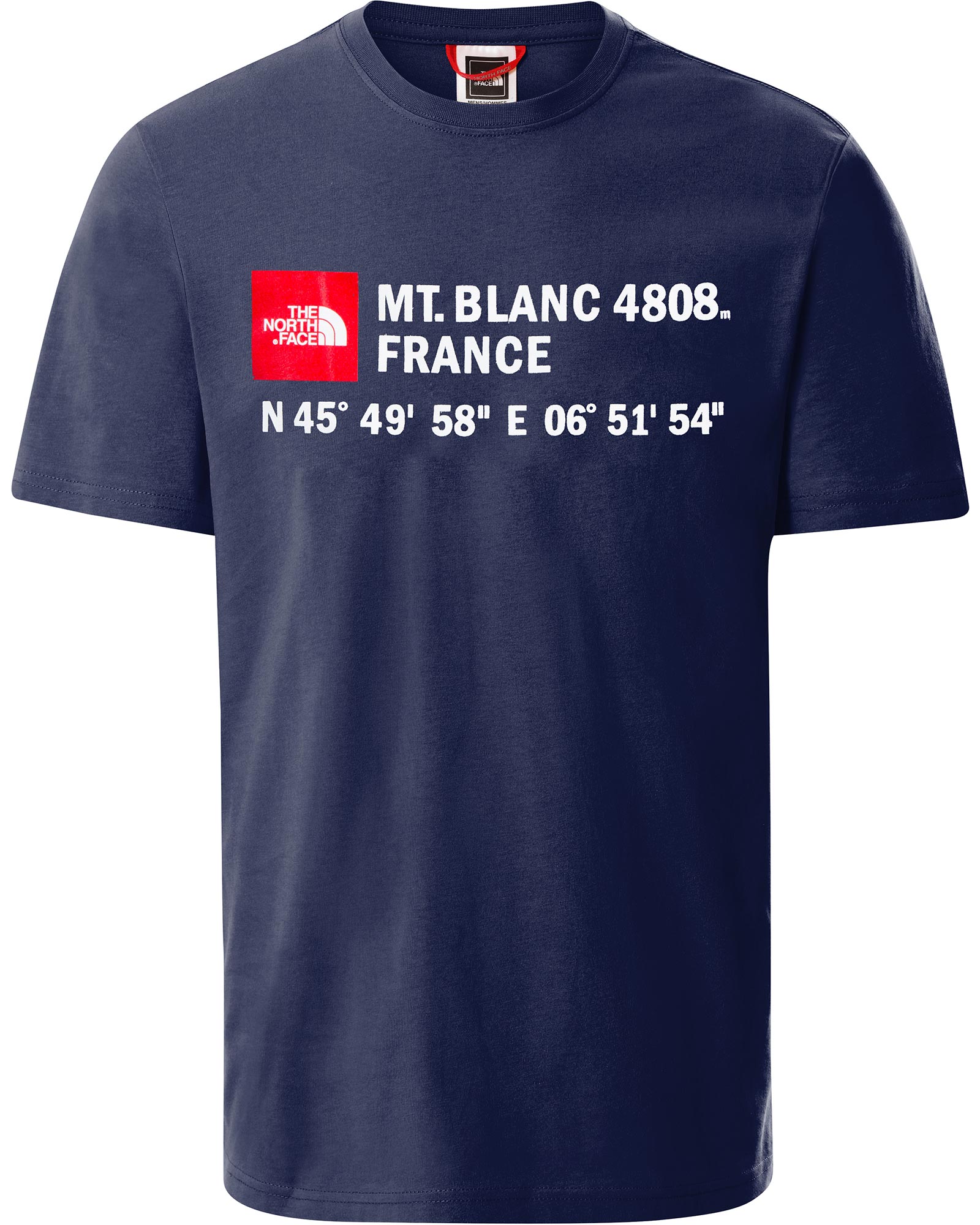 The North Face Mt Blanc GPS Men’s T Shirt - Cosmic Blue XS