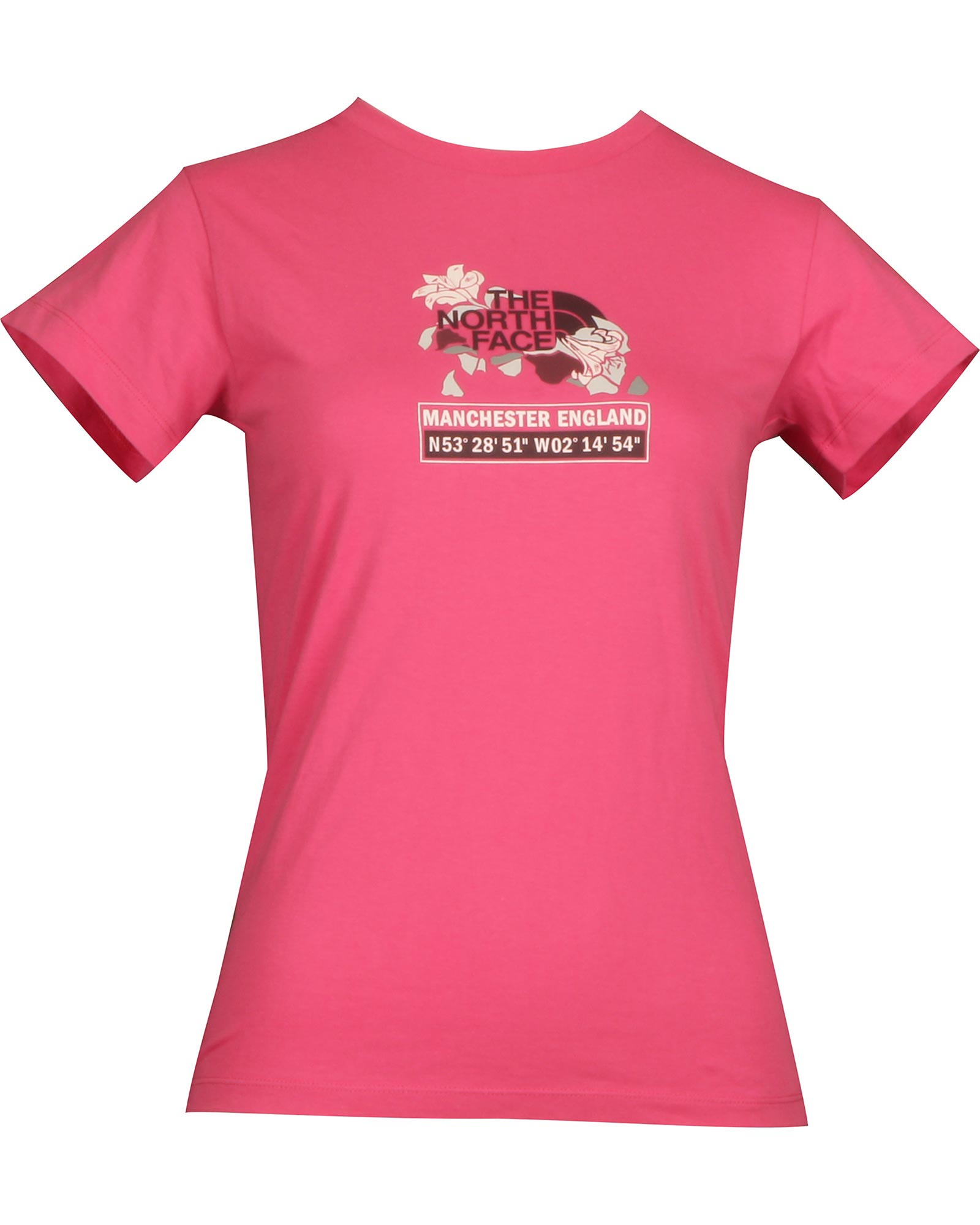 The North Face Manchester GPS Logo Women’s T Shirt - Fuchsia M