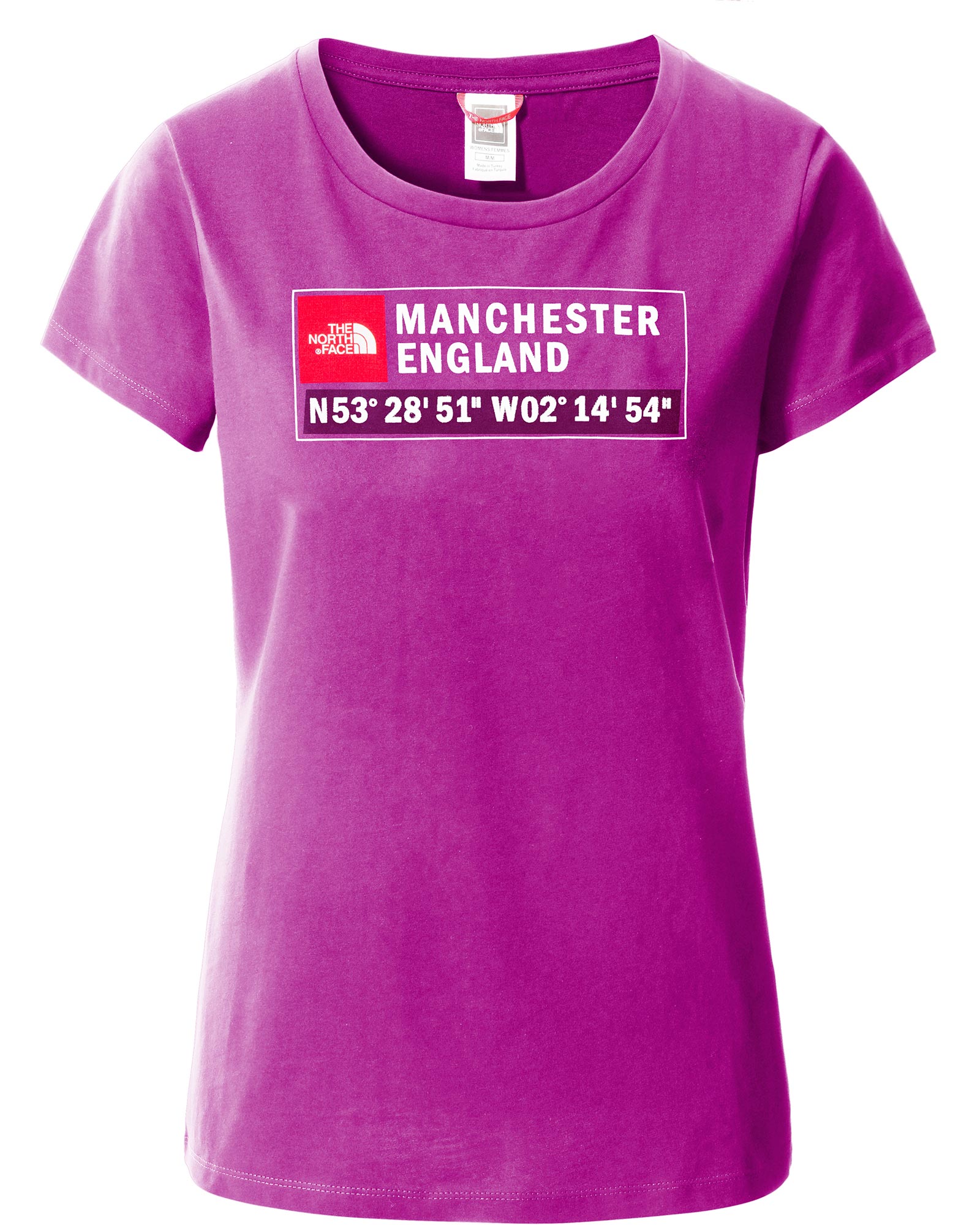 The North Face Manchester GPS Logo Women’s T Shirt - Dark Purple M