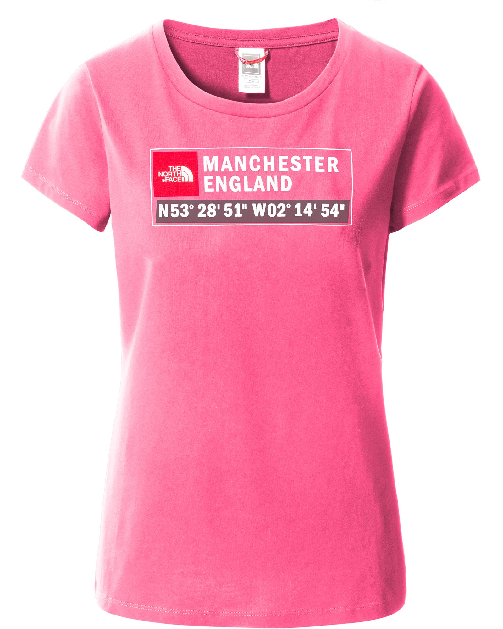 The North Face Manchester GPS Logo Women’s T Shirt - Pink M