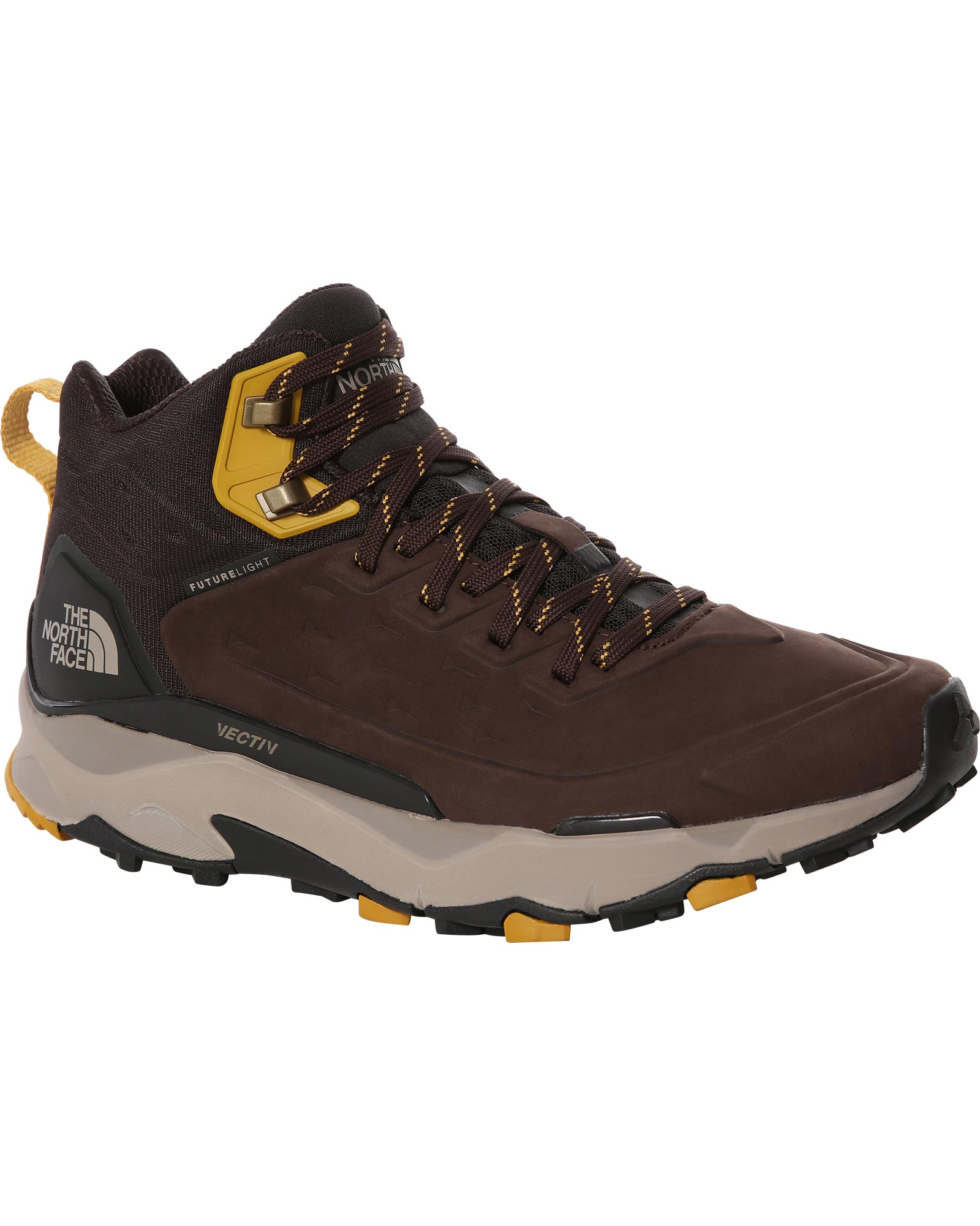 The North Face Vectiv Exploris Leather Mid FUTURELIGHT Men’s Boots - Deep Brown/TNF Black UK 10.5
