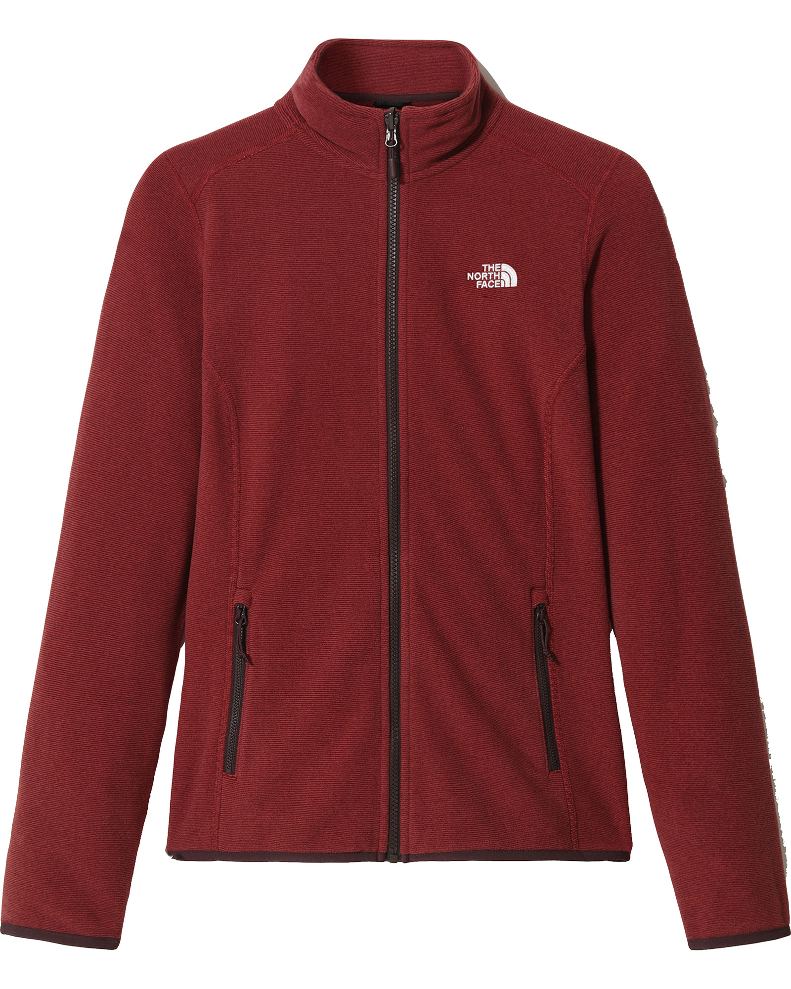 The North Face 100 Glacier Women’s Full Zip Jacket - Root Brown Stripe XS