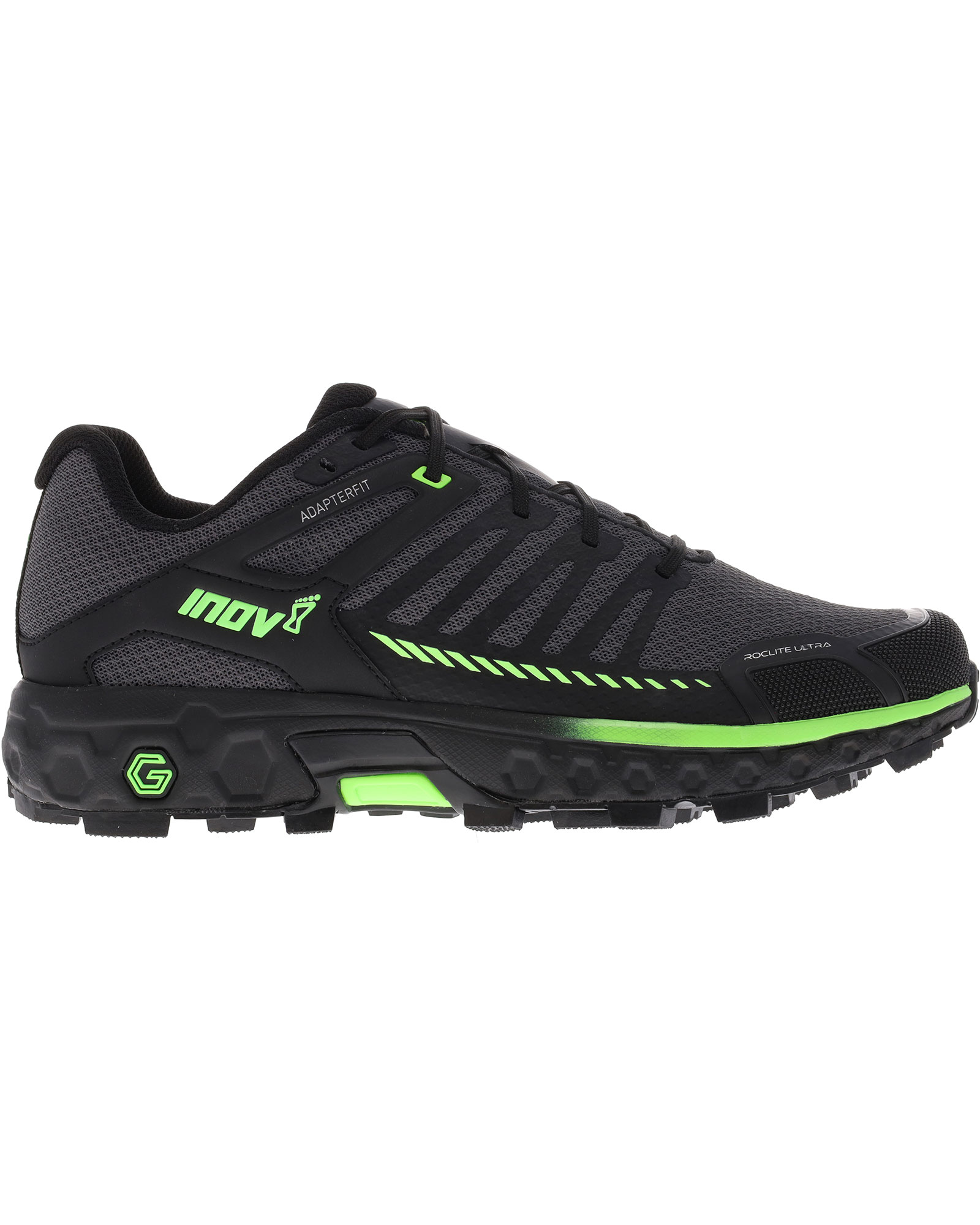 Inov 8 Roclite Ultra G 320 Men’s Shoes - Black/Green UK 7