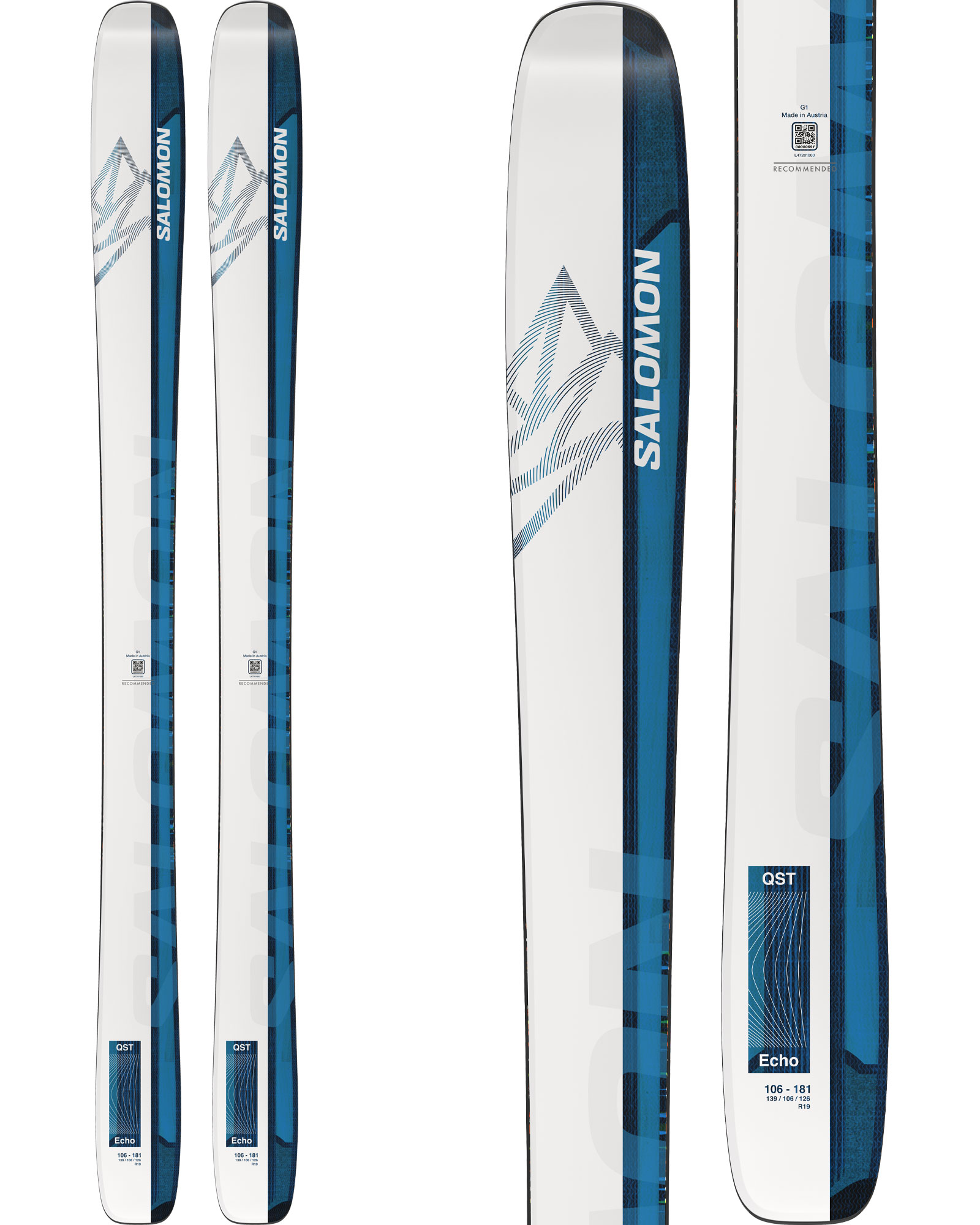 Salomon QST Echo 106 Skis 2024 0