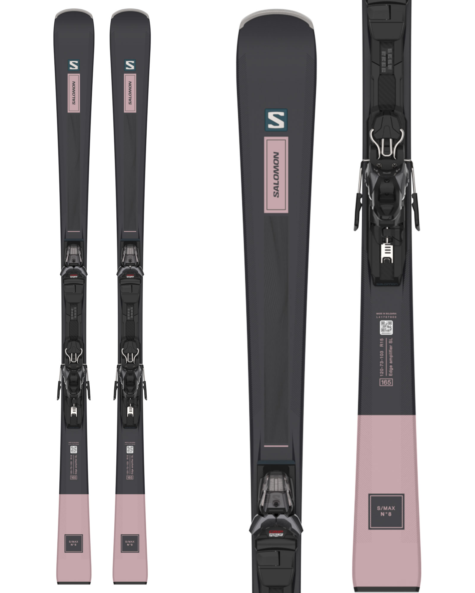 Salomon S/Max No.8 Women's Skis + M10 GW Bindings 2023 0
