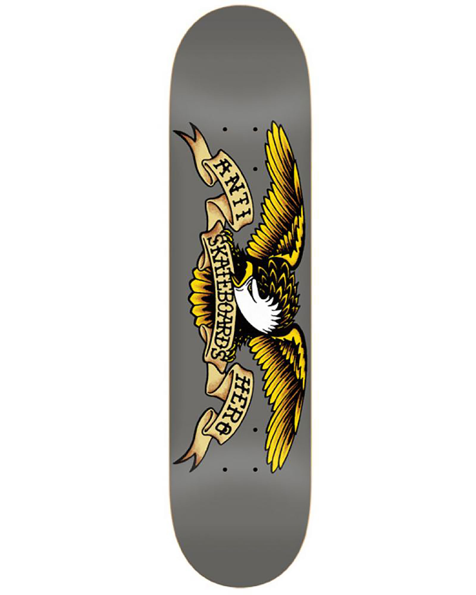 Anti Hero Classic Eagle Larger Grey 8.25" Skateboard Deck