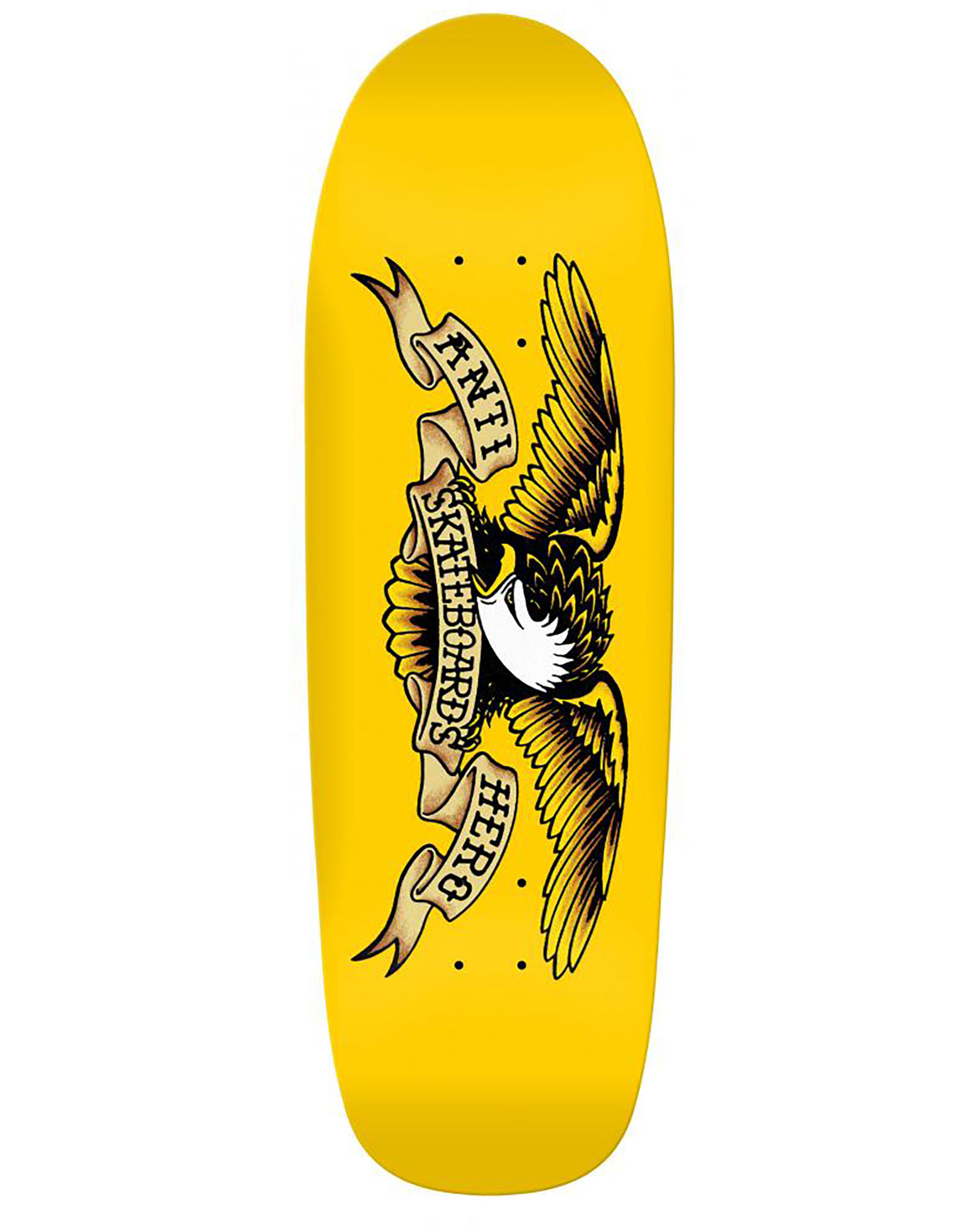Anti Hero Team Shaped Eagle "The Beach Bum" Yellow 9.55" Skateboard Deck