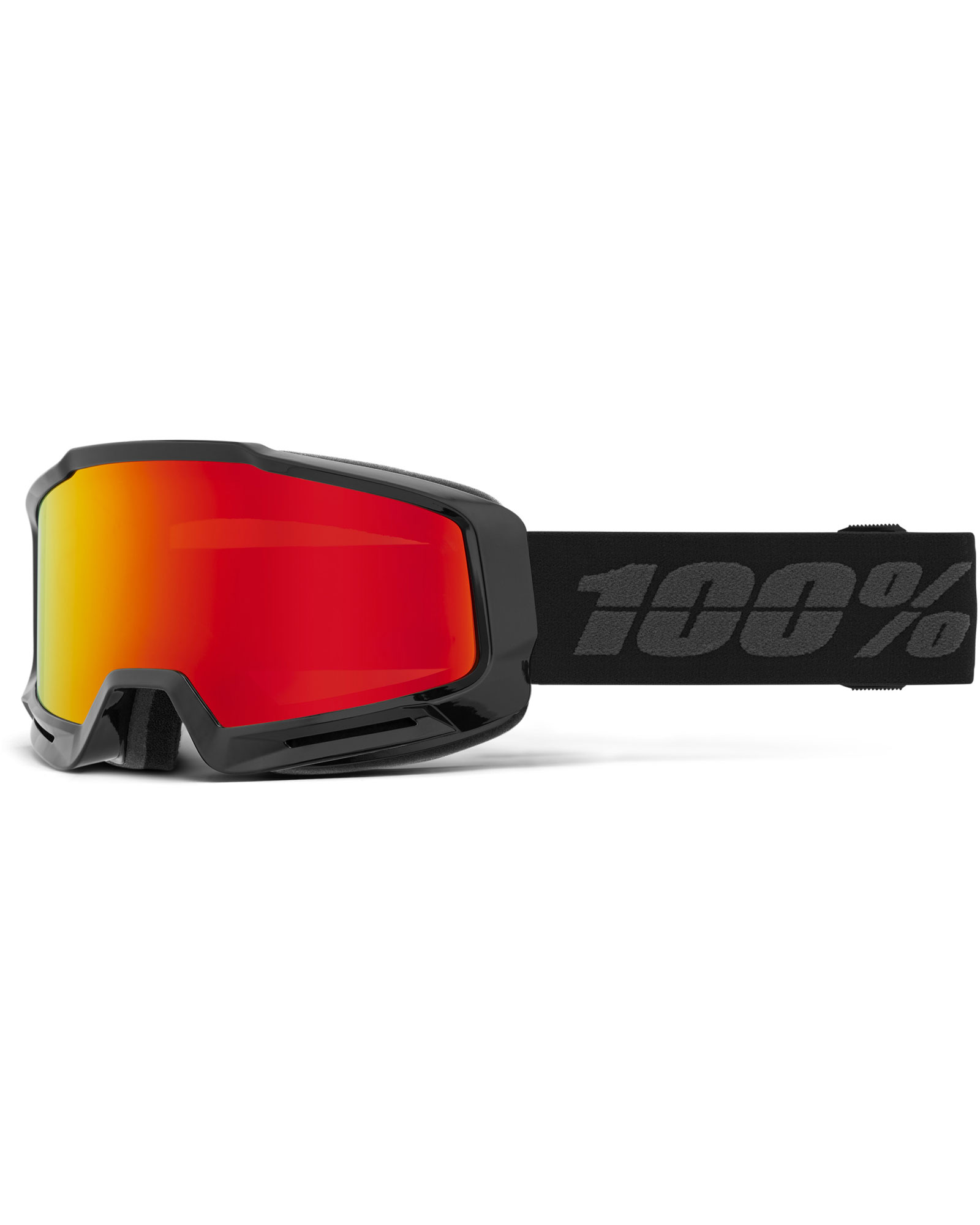 100Percent Essentail Black / HIPER Vermillion Red ML Mirror Goggles 0