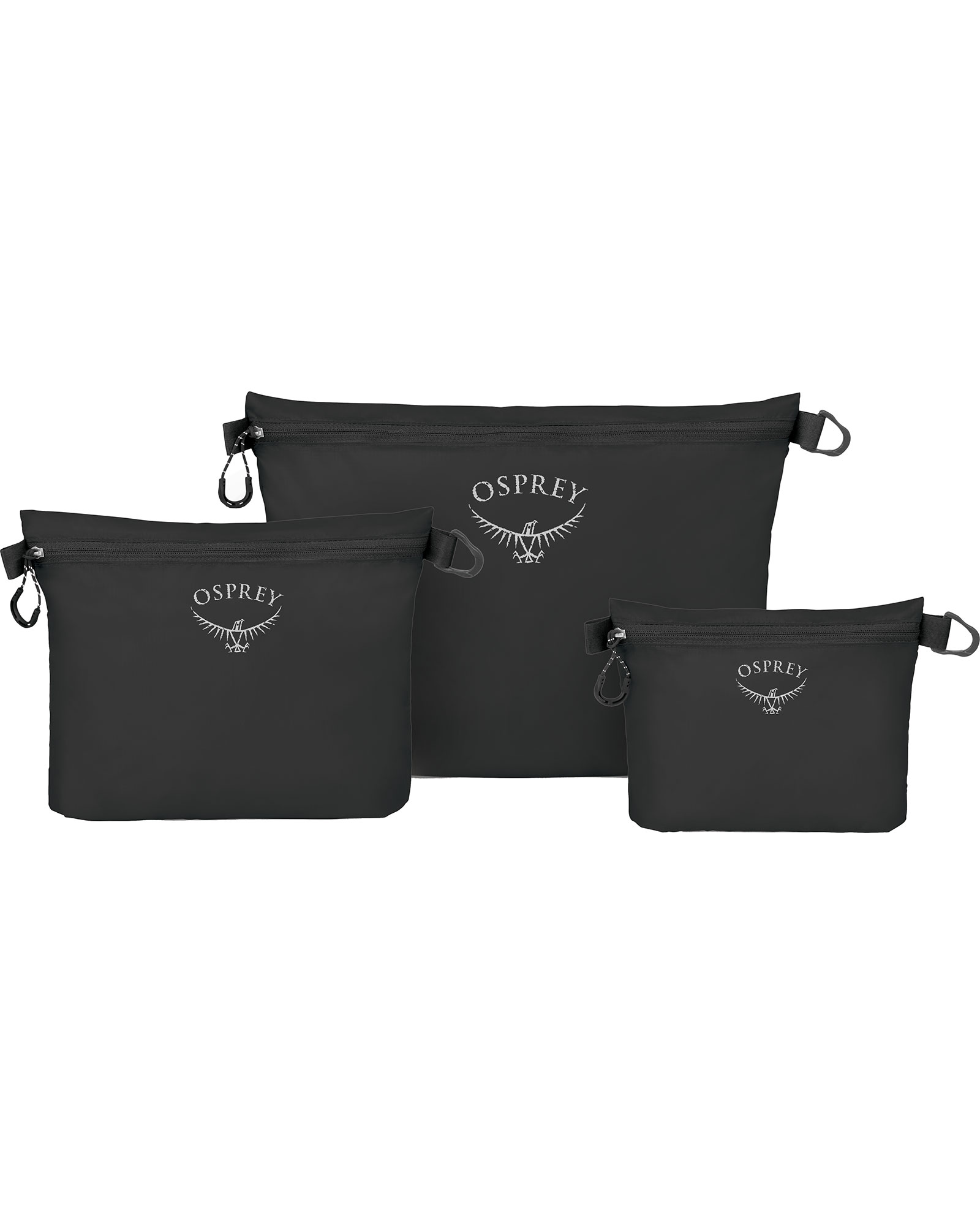 Osprey Ultralight Zipper Sack Set Packing Organiser - black
