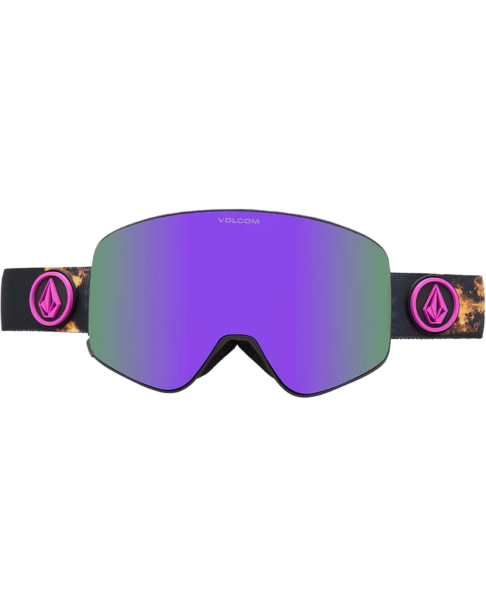 Volcom Odyssey Bleach / Purple Chrome + Yellow Goggles 0