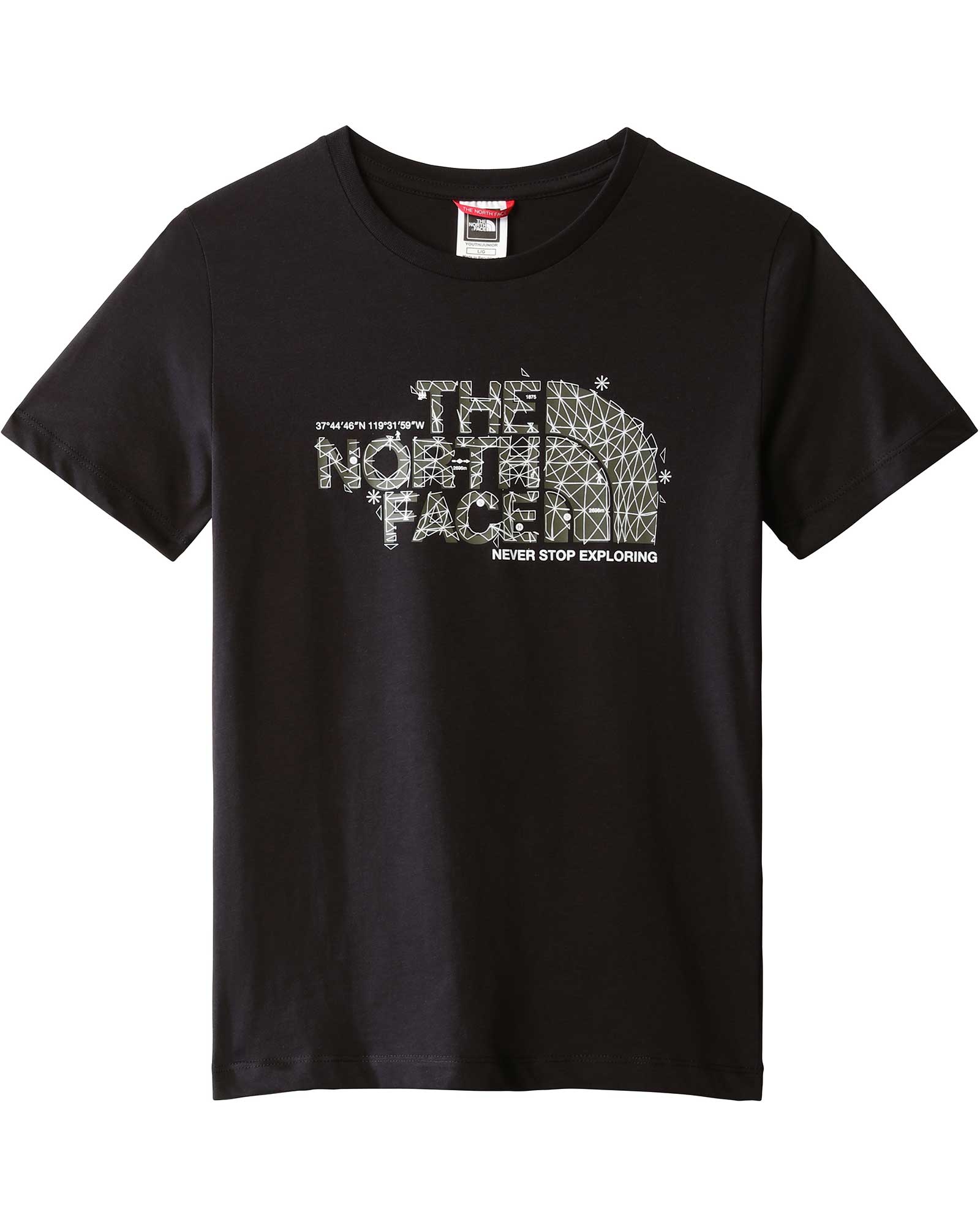 The North Face Graphic Kids’ T Shirt - TNF Black L