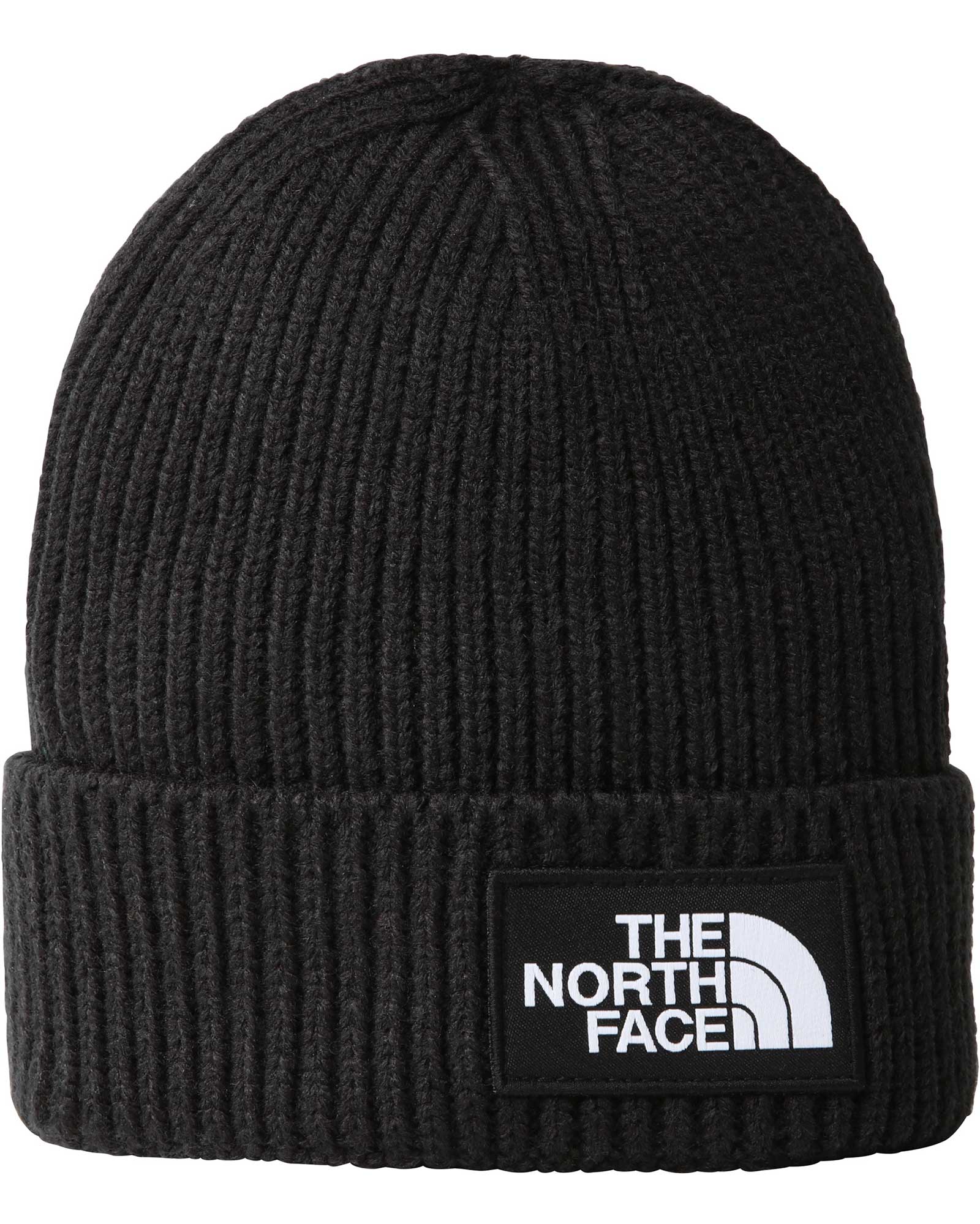 The North Face TNF Box Logo Cuffed Kids’ Beanie - TNF Black