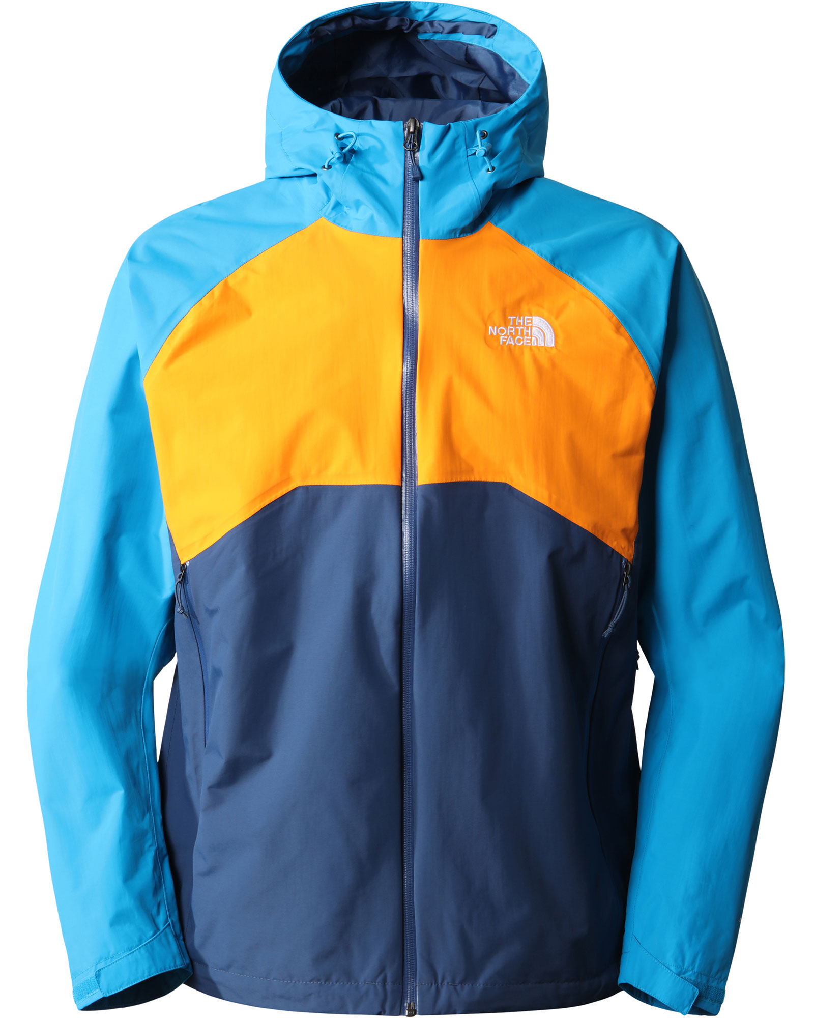The North Face Stratos DryVent Men’s Jacket - Shady Blue/Cone Orange M