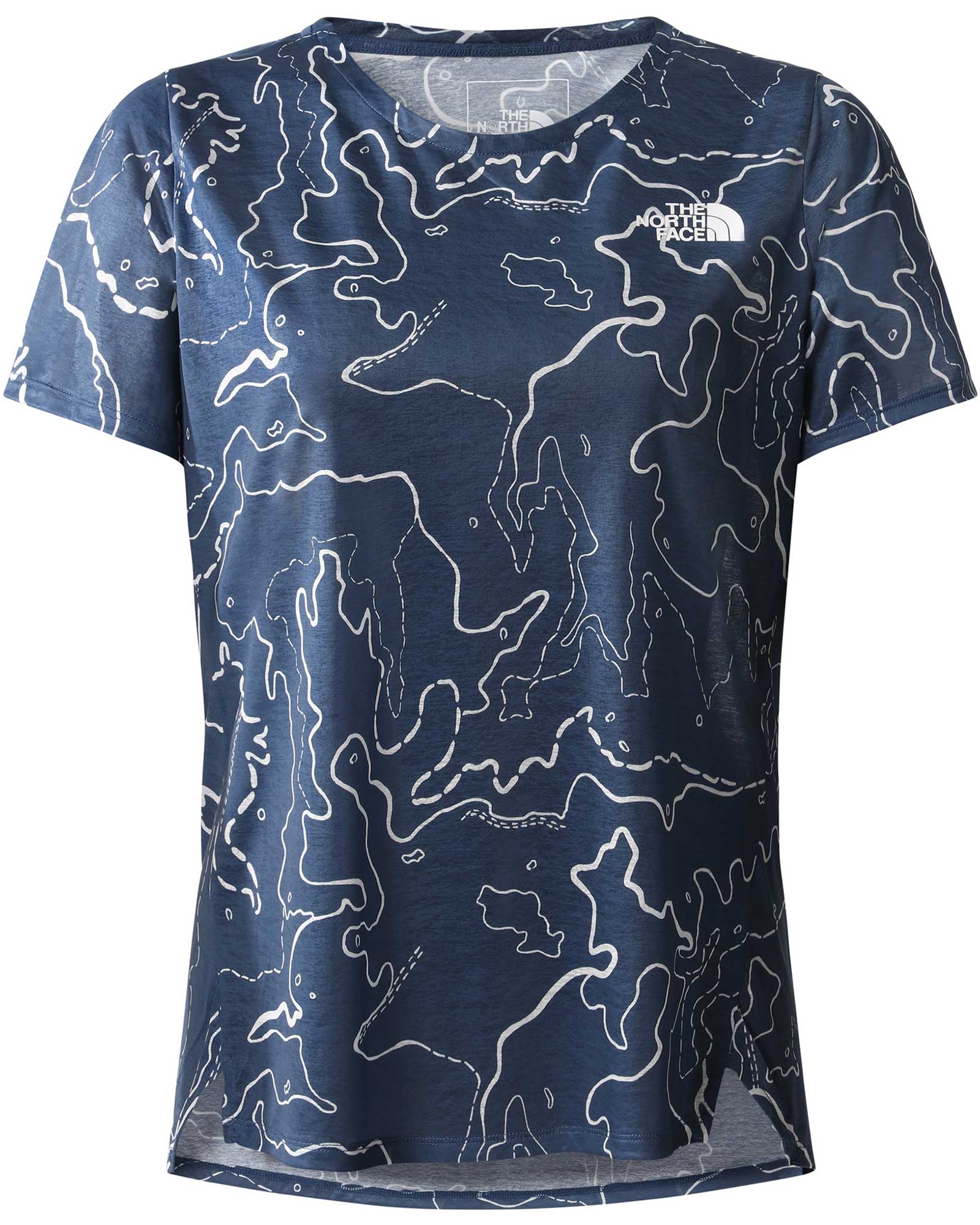 The North Face Simple Dome Women’s Shirt - Shady Blue Topo Print XS