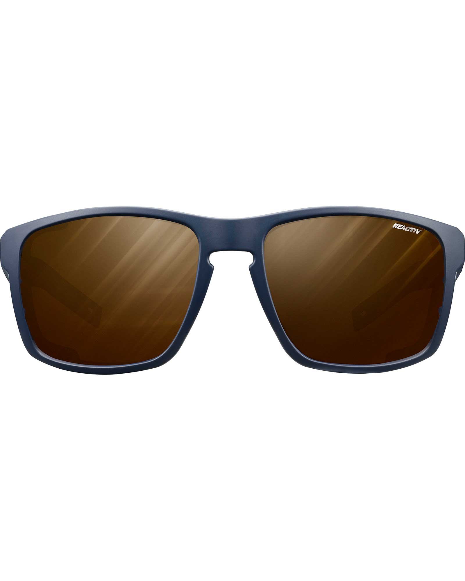 Julbo Shield Reactiv Polarized 2 4 Sunglasses - Matt Dark Blue/Orange