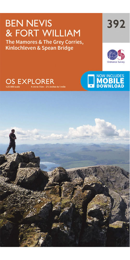 Ordnance Survey Ben Nevis   OS Explorer 392 Map