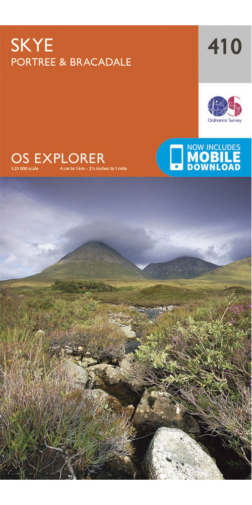 Product image of Ordnance Survey Skye - Portree & Bracadale - OS explorer 410 Map