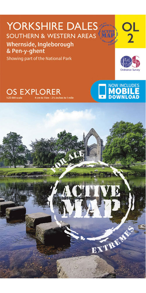 Ordnance Survey Yorkshire Dales   Southern & Western Areas   OS Explorer Active OL2 Map