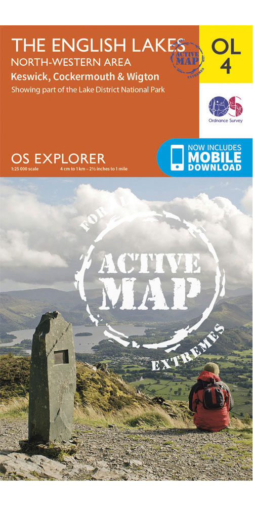 Ordnance Survey The English Lakes   North Western Area   OS Explorer Active OL4 Map