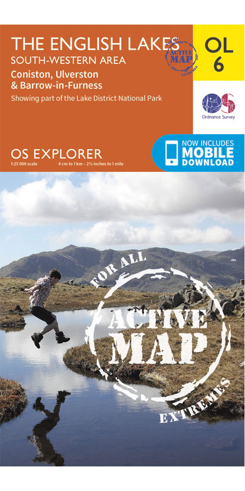 Ordnance Survey The English Lakes   South Western Area   OS Explorer Active OL6 Map
