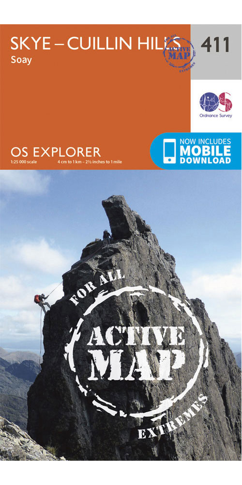Ordnance Survey Active Explorer 411: Skye – Cuillin Hills  0
