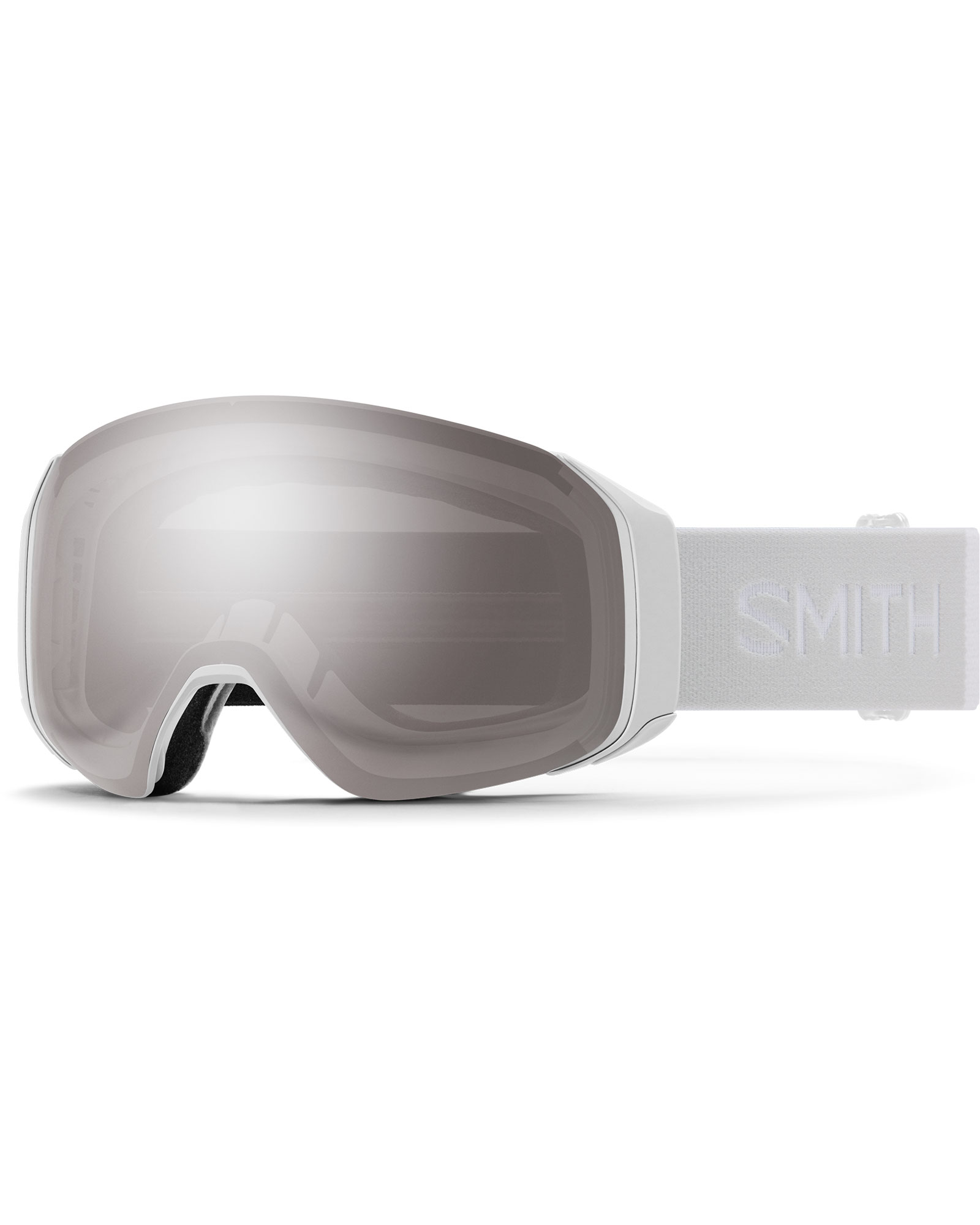 Smith 4D MAG S White Vapor / ChromaPop Sun Platinum Mirror + ChromaPop Storm Rose Flash Goggles - White Vapor