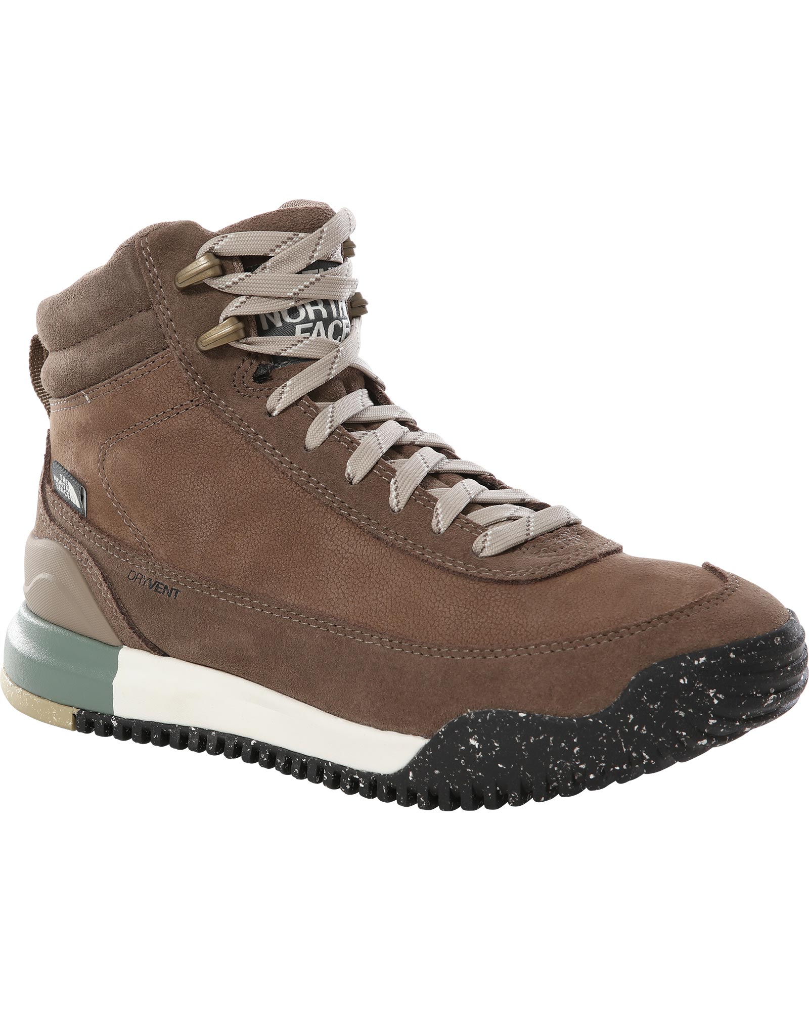 The North Face Back to Berkeley III Leather Women’s Waterproof Boots - Fossil/Gardenia White UK 4