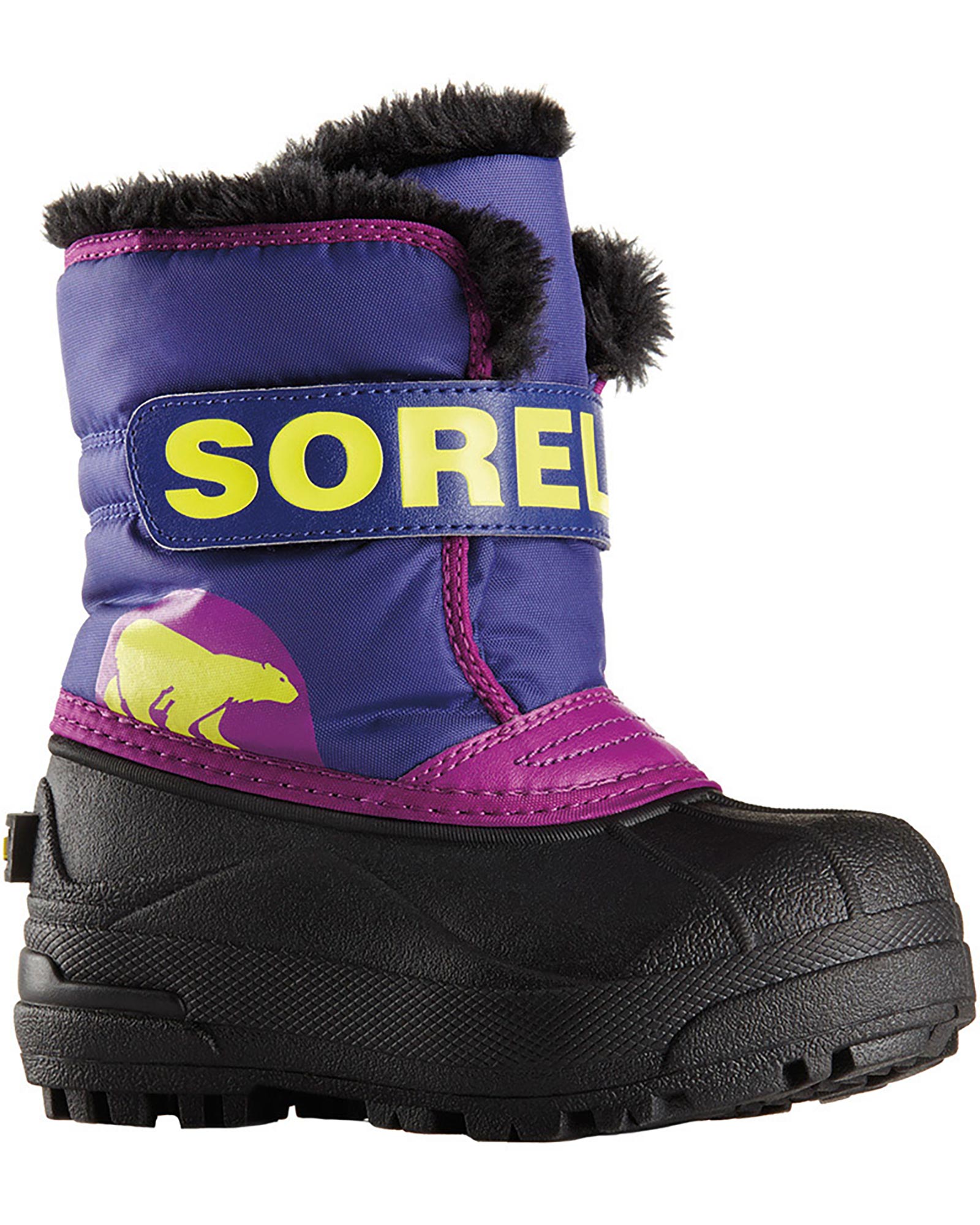 Sorel Snow Commander Toddler Snow Boots - Grape Juice/Bright Plum UK 3 INF