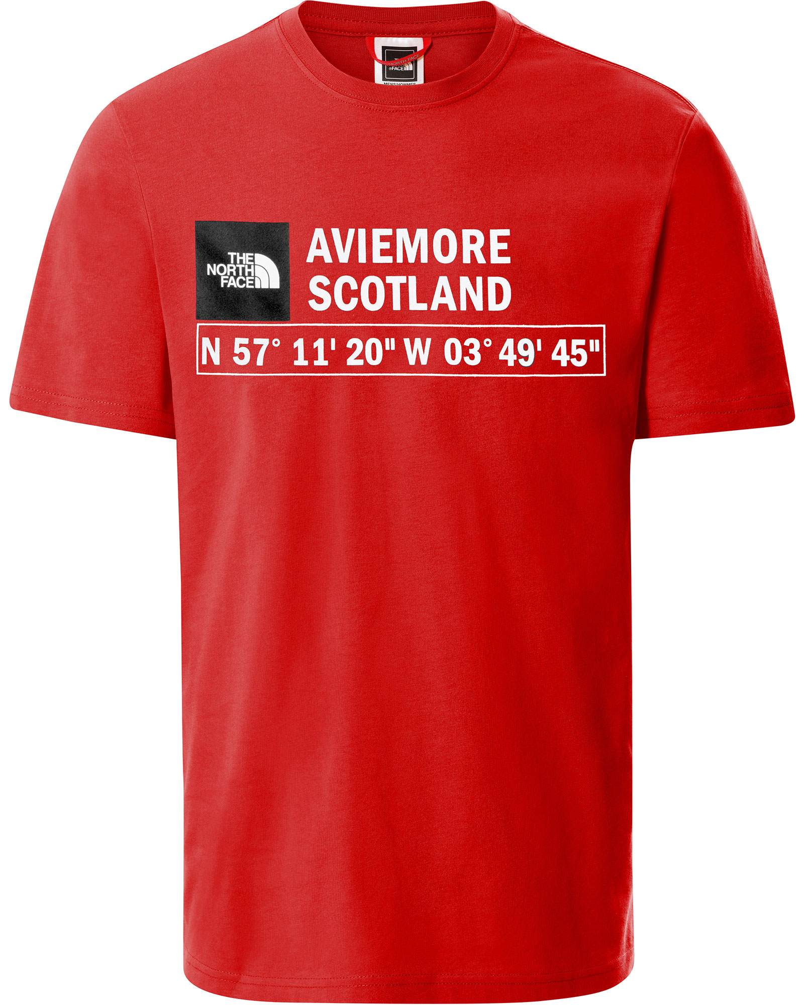 The North Face GPS Logo Men’s T Shirt Aviemore - TNF Red S
