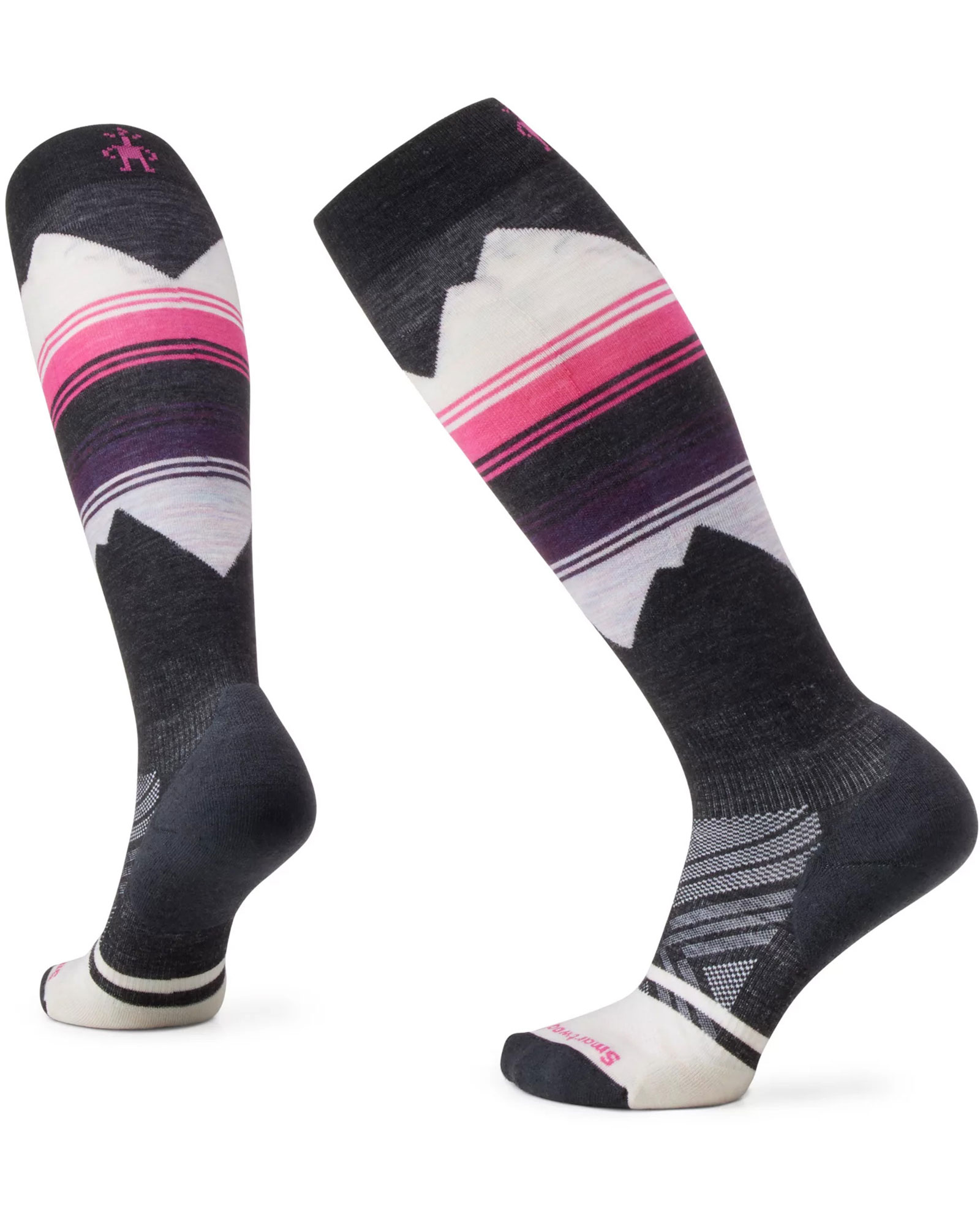 Smartwool Targeted Cushion Women’s Ski Socks - Charcoal/Pink S