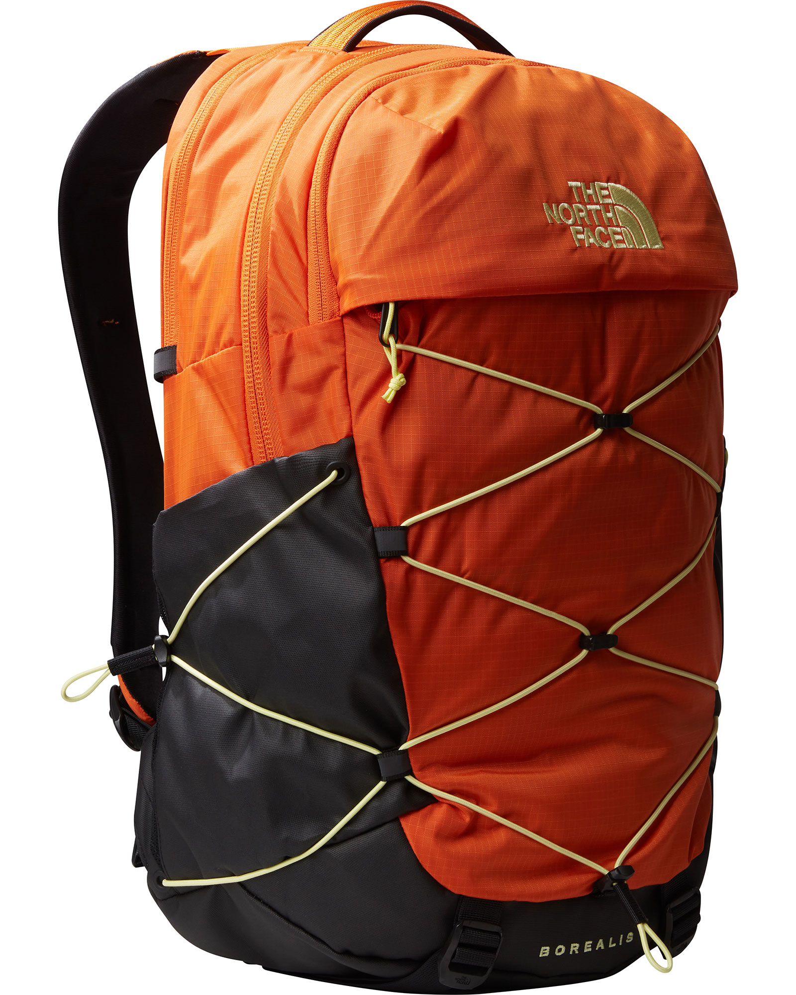 The North Face Borealis Backpack - Mandarin/TNF Black/Sun Sprite