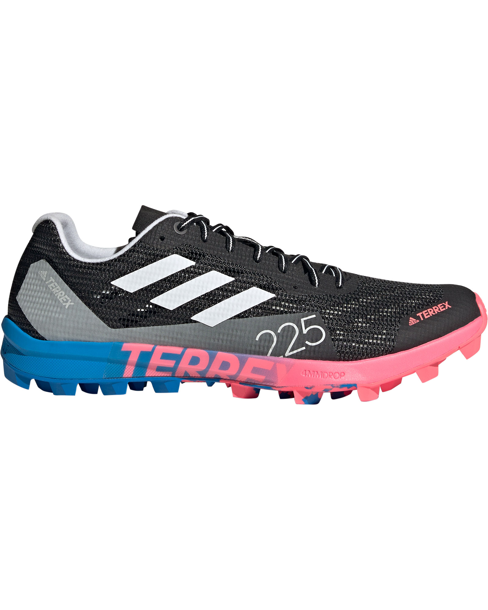 adidas TERREX Speed Pro SG Trail Shoes - Core Black/Crystal White/Blue Rush UK 8