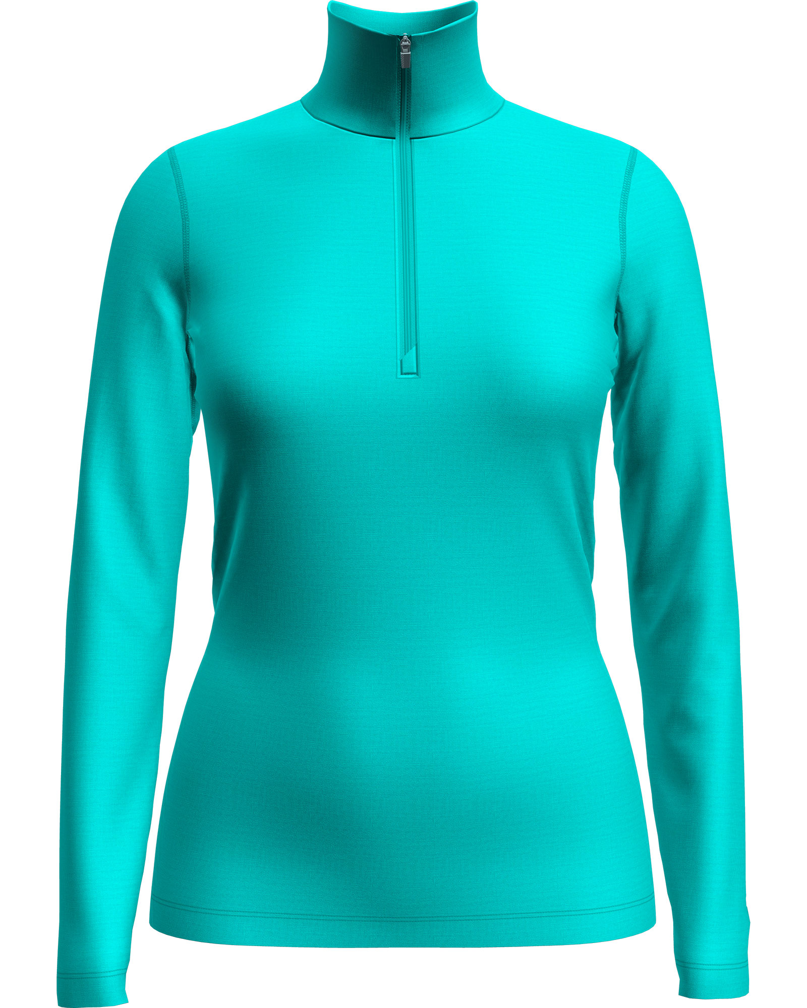 icebreaker Merino Bodyfit 200 Oasis Women’s Long Sleeve Half Zip - Flux Green M