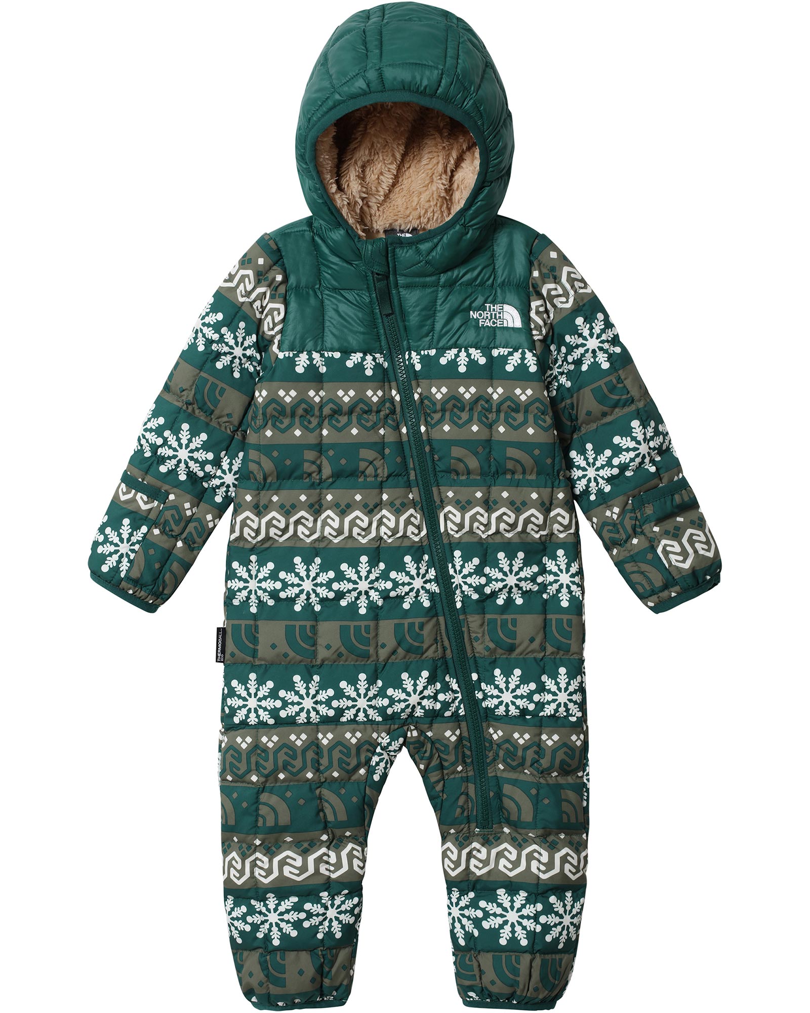 The North Face ThermoBall Eco Infant Bunting - Night Green Print 3 Months