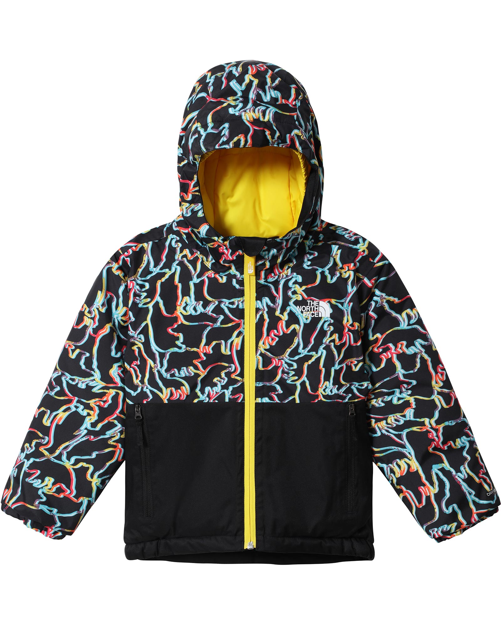 The North Face Snowquest Toddler Insulated Jacket - TNF Black Print 3 Years