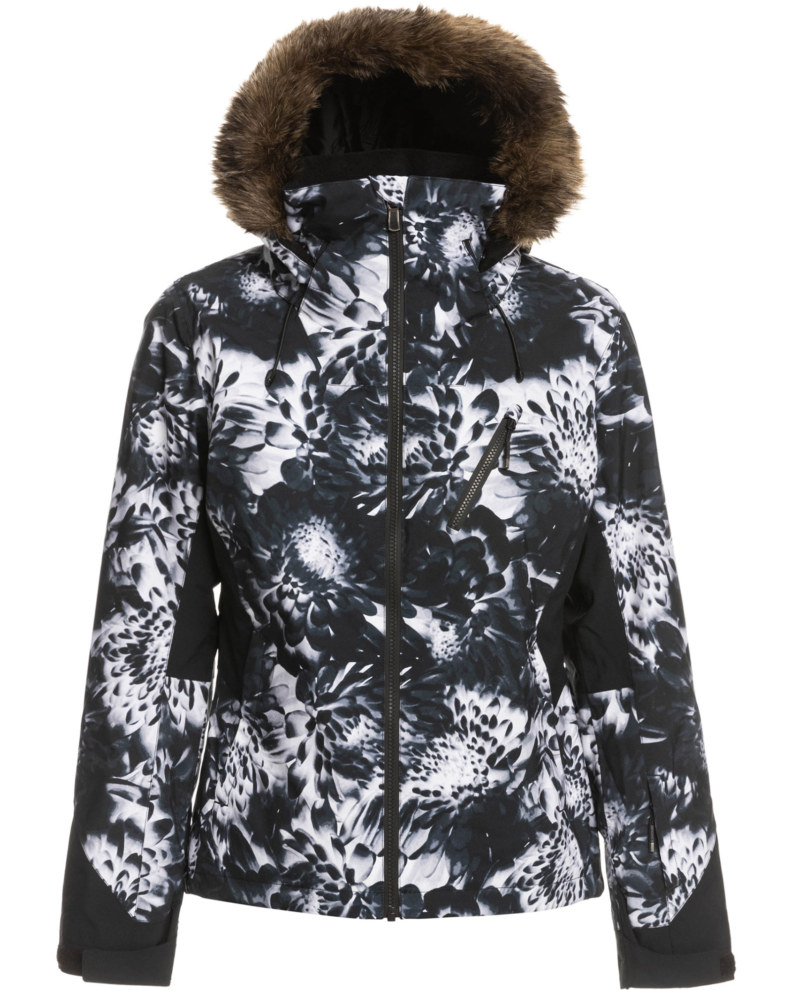 Roxy Jet Ski Premium Women’s Jacket - True Black Future Flower Print M