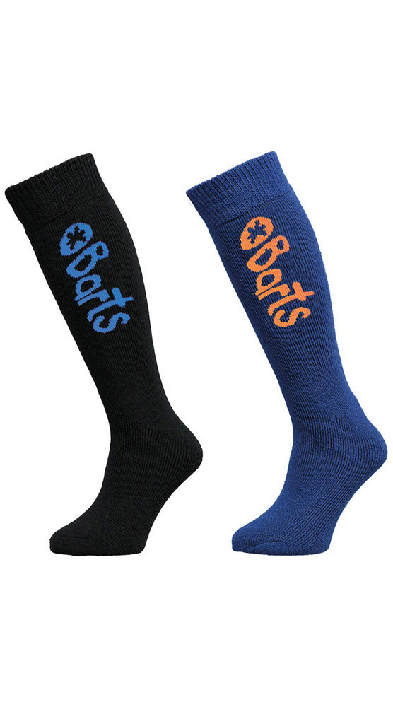 Barts Twin Pack Kids’ Socks - Black/Blue L