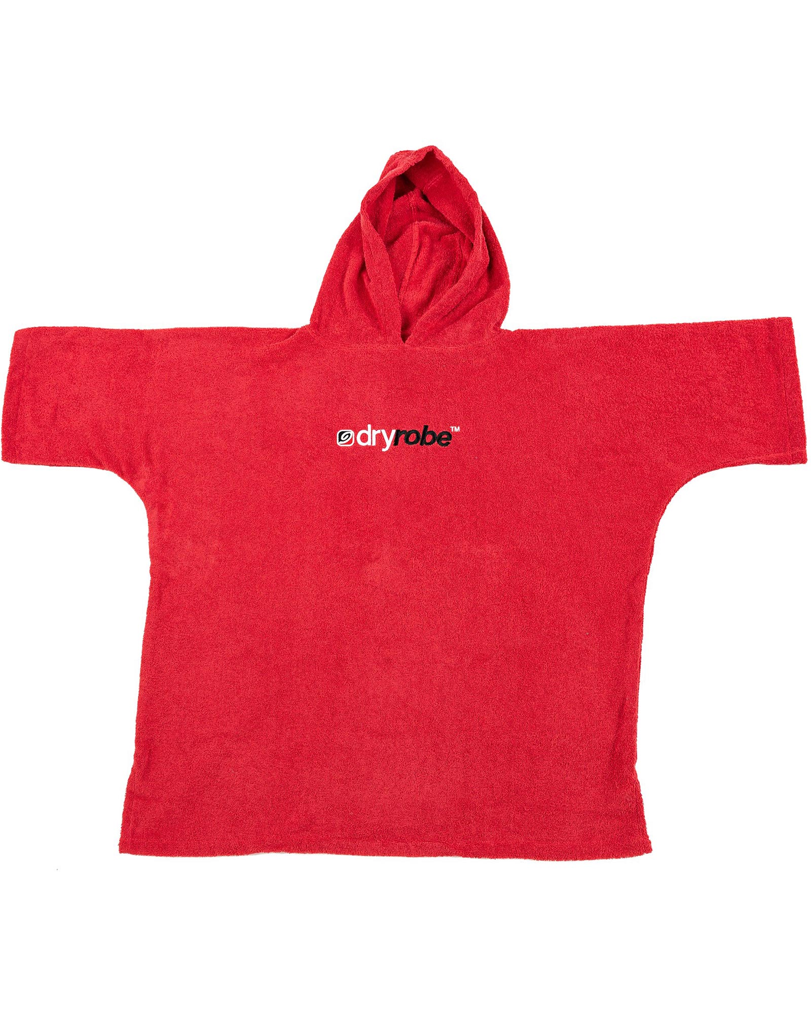 Dryrobe Kids’ Organic Cotton Towel Robe - Red XS