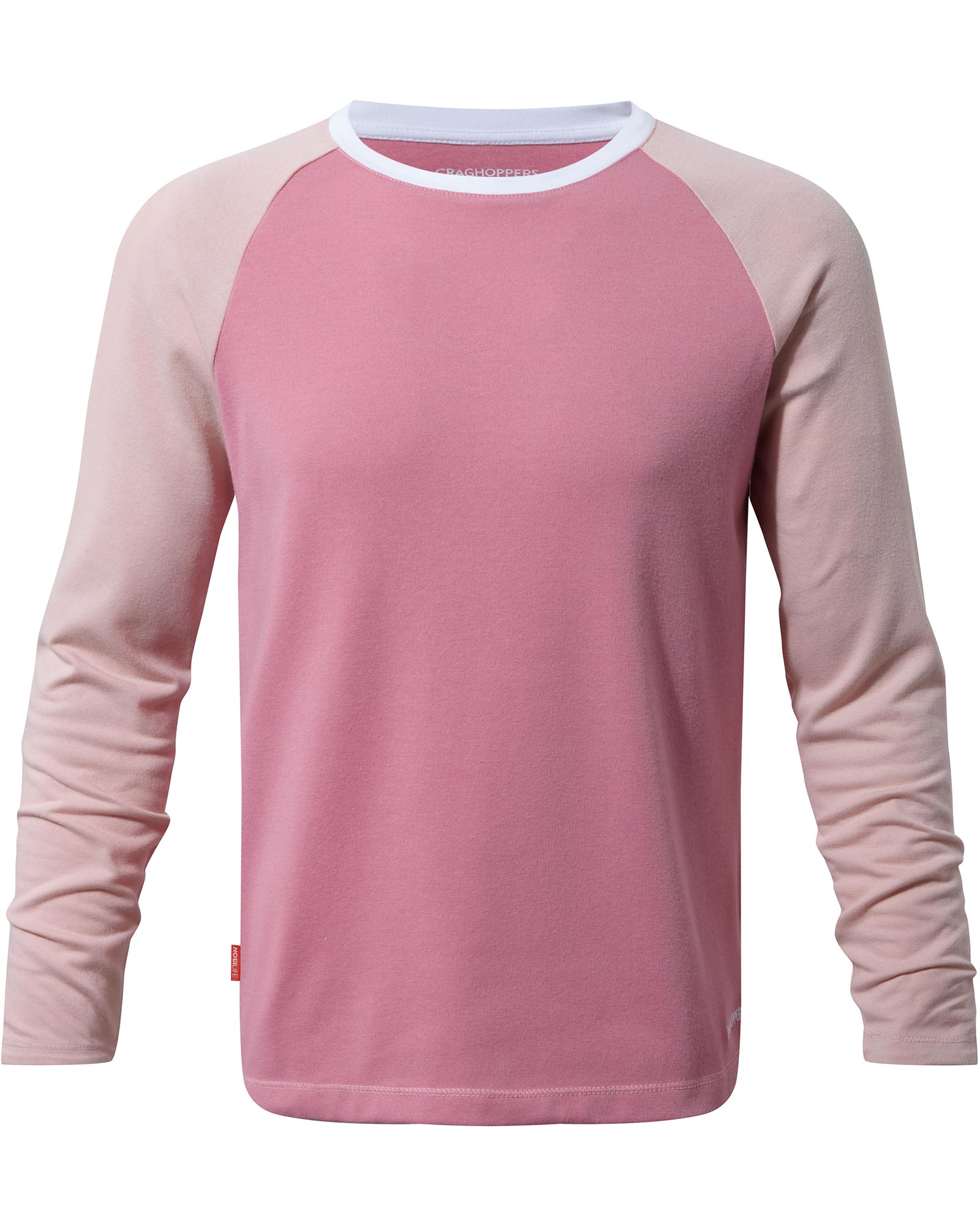 Craghoppers NosiLife Barnaby Kids’ Long Sleeve T Shirt - English Rose 11 Years