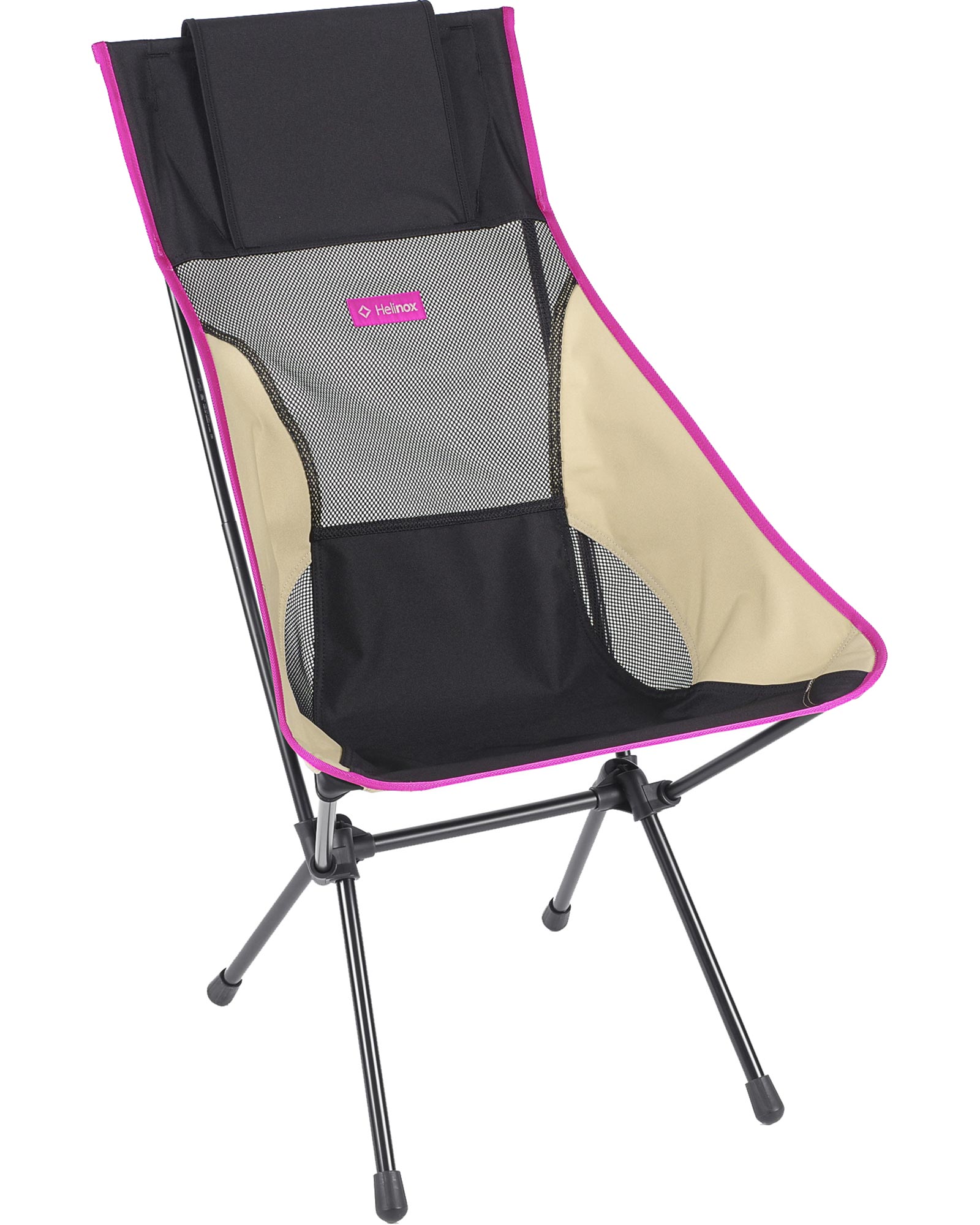 Helinox Sunset Chair - Black/Khaki/Purple Colour Block