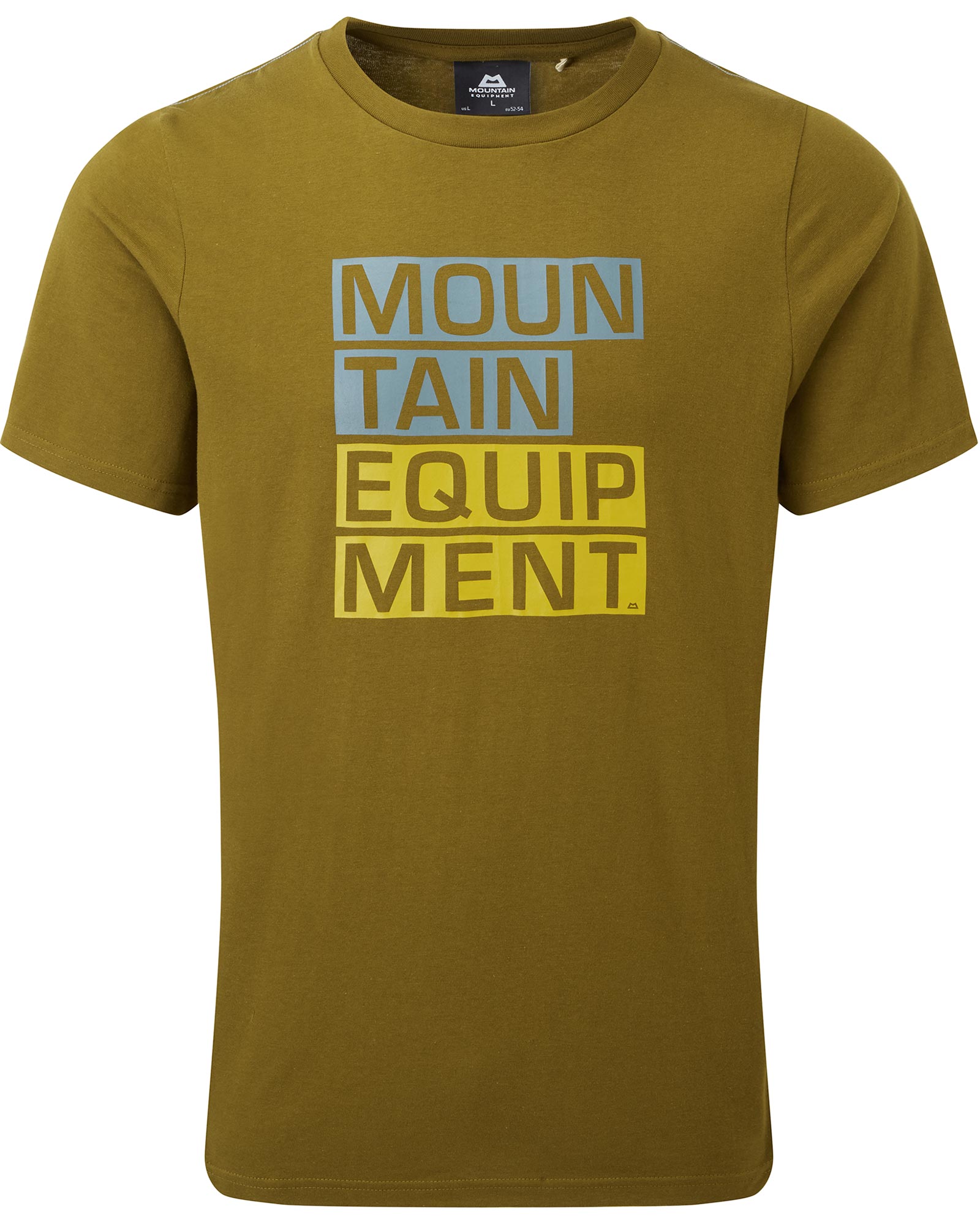 Mountain Equipment Block Letter Men’s T Shirt - Fir Green S