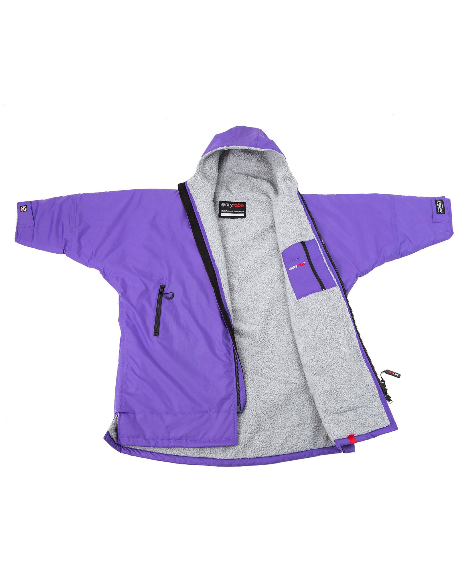 Dryrobe Advance Colour Kids’ Long Sleeve - Purple S