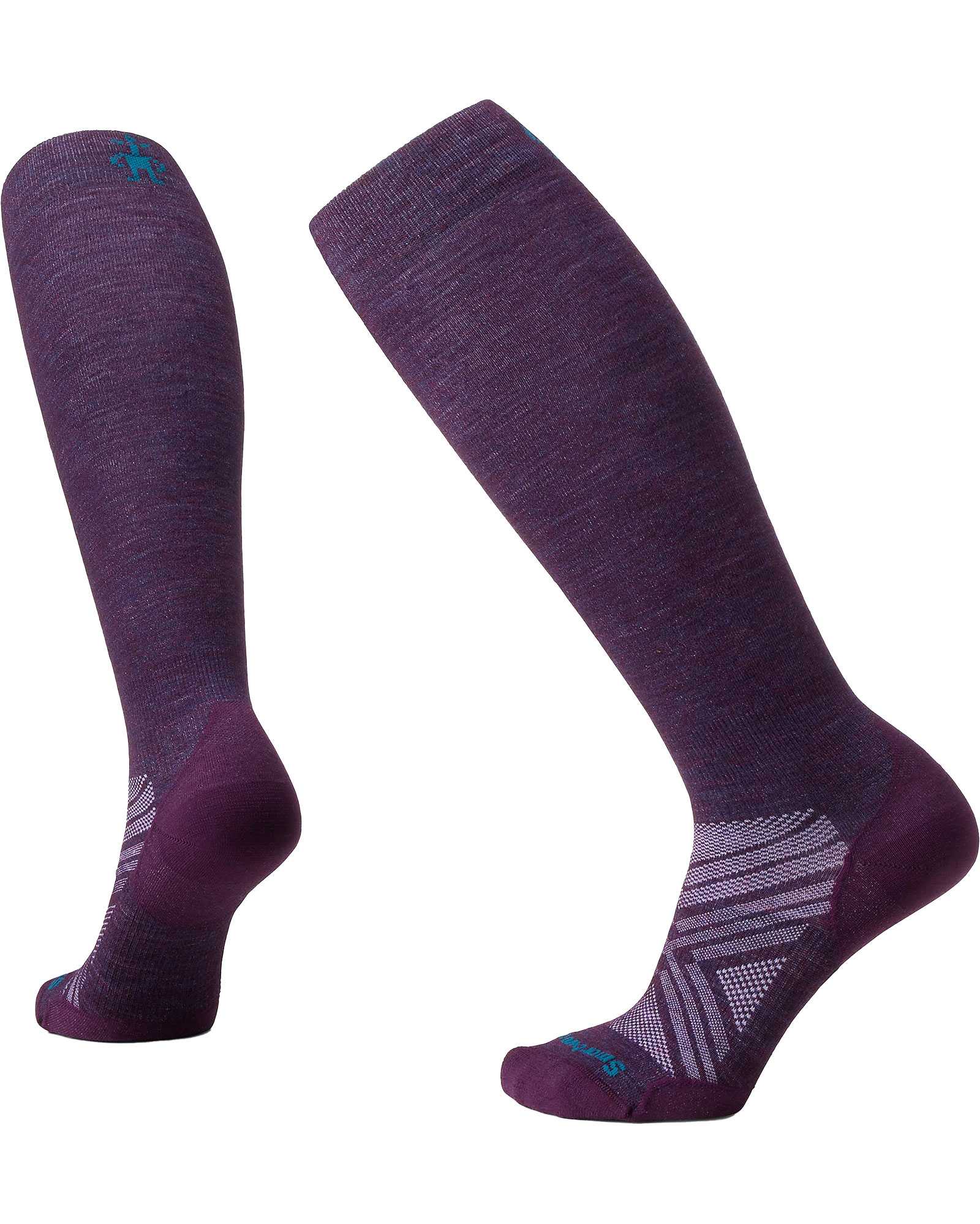 Smartwool Zero Cushion Women’s Ski Socks - Purple Iris S