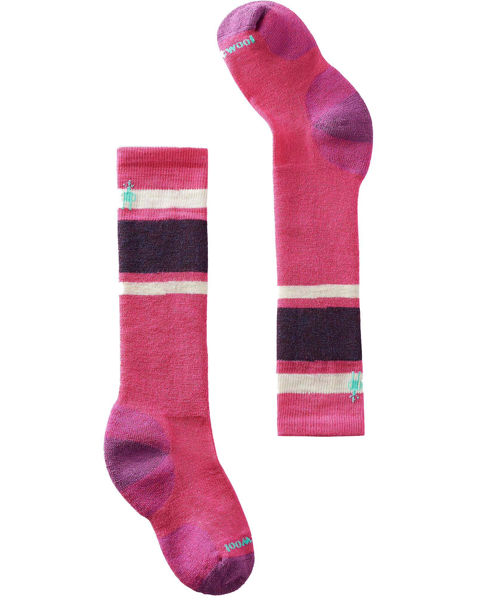 Smartwool Wintersport Full Cushion Kids’ Socks - Power Pink M