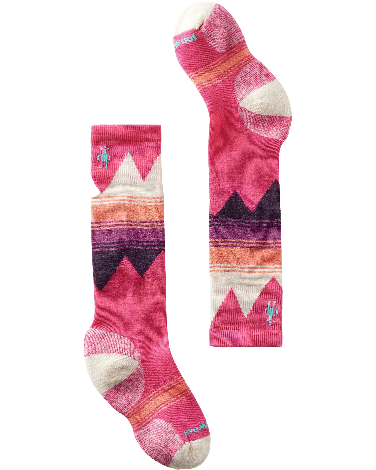 Smartwool Light Cushion Kids’ Ski Socks - Power Pink S