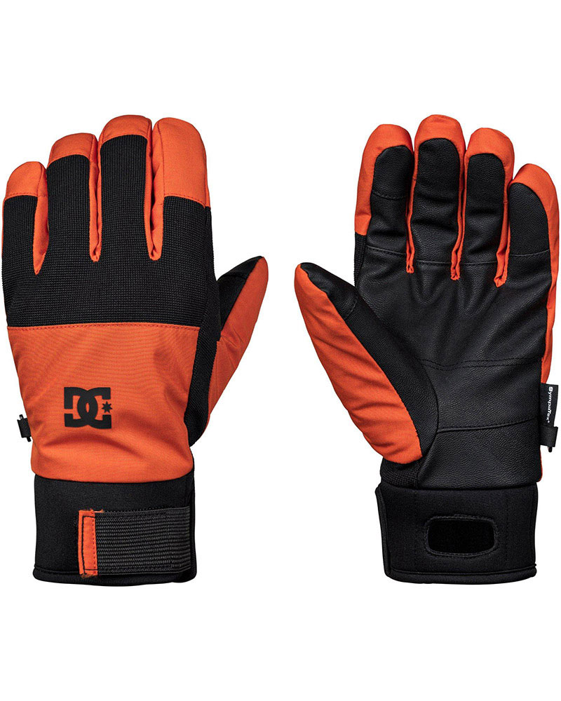 orange snowboard gloves