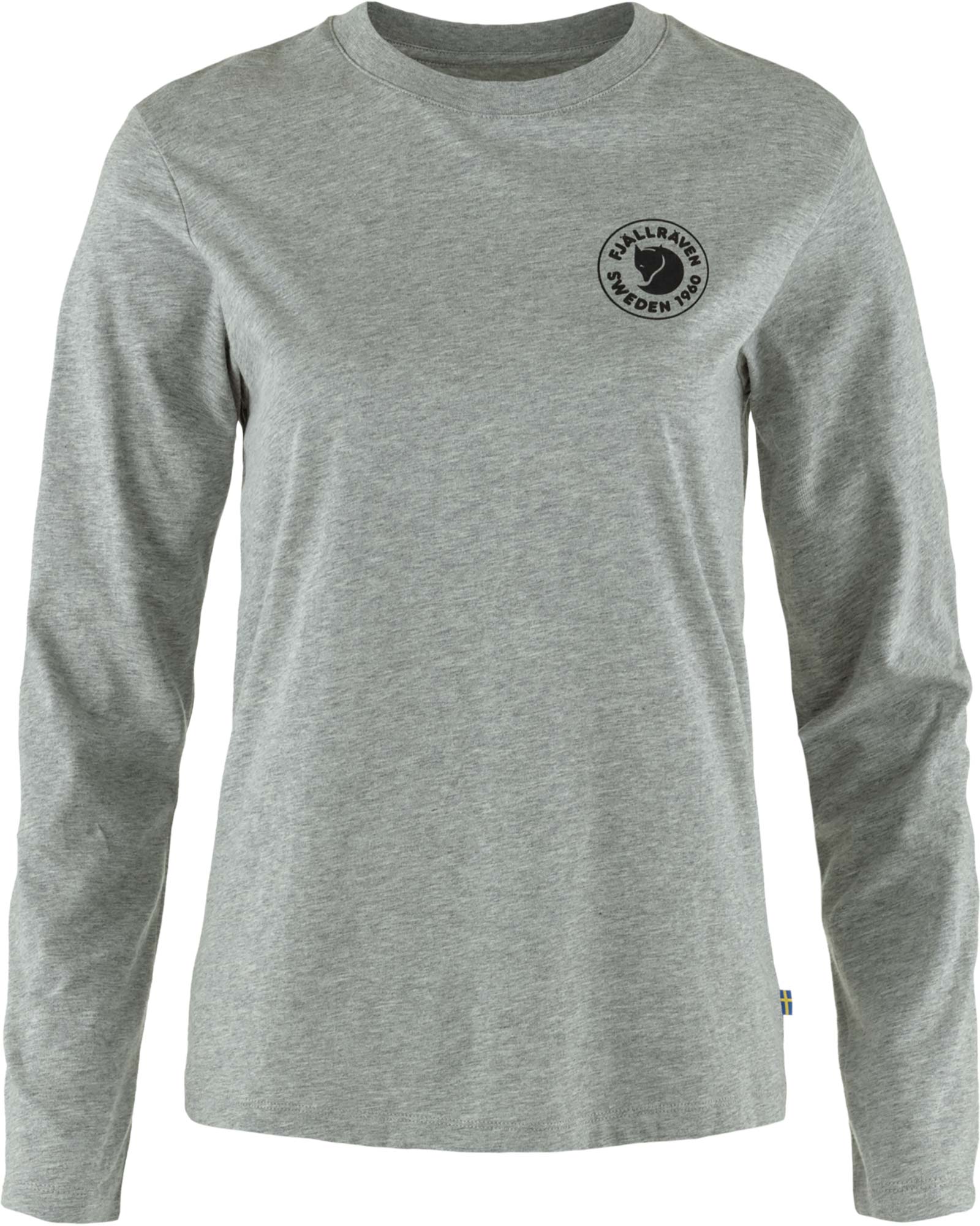 Fjallraven Women’s 1960 Logo Long Sleeved T Shirt - Grey Melange XS