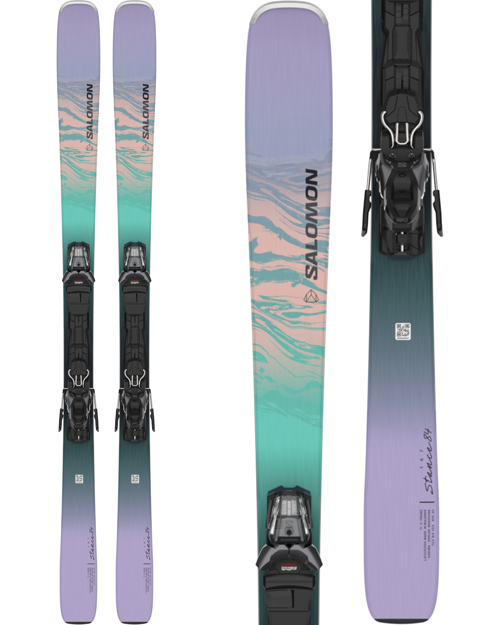 Salomon Stance W 84 Women's Skis + M 11 GW Bindings 2024