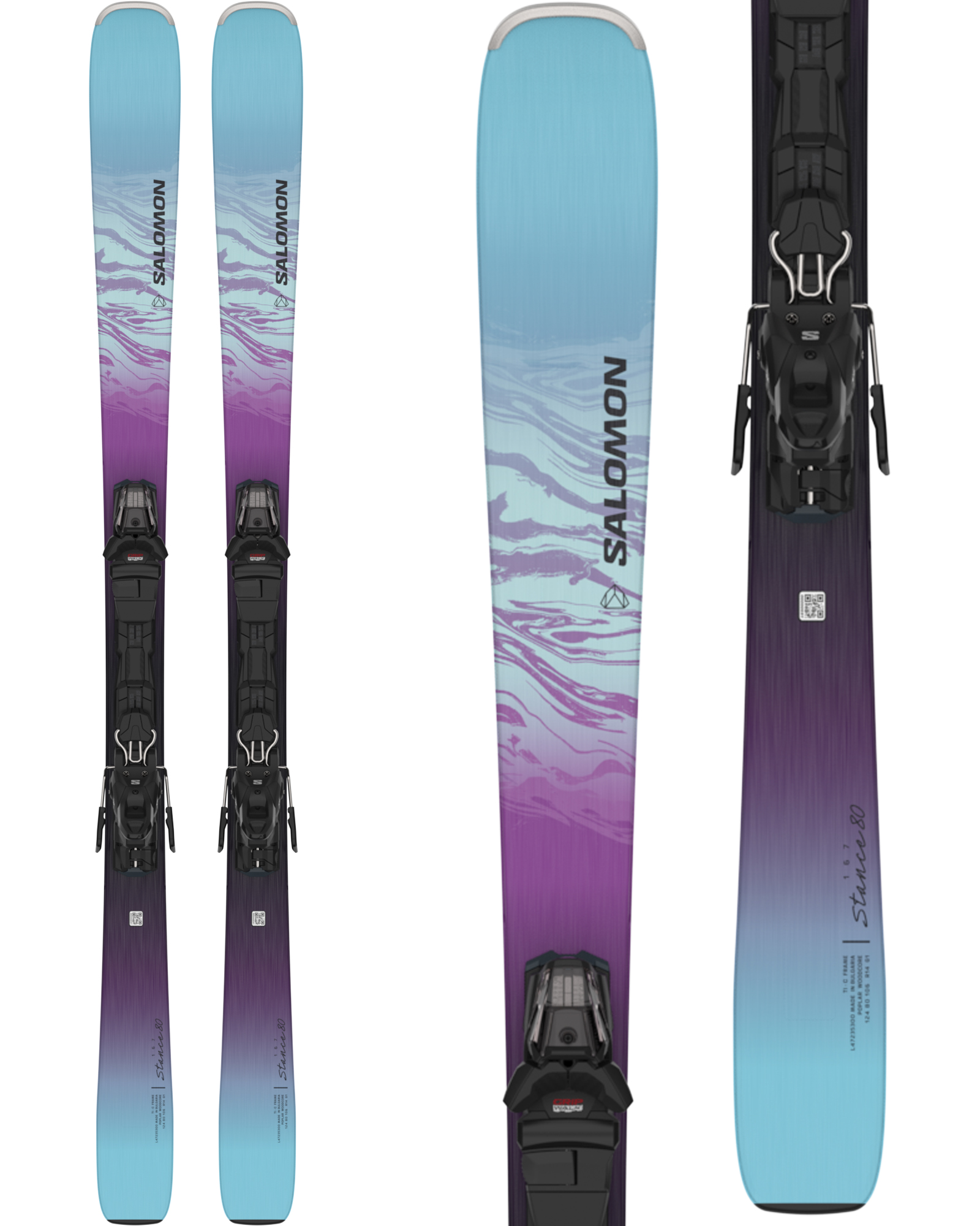 Salomon Stance W 80 Women's Skis + M 10 GW Bindings 2024 0