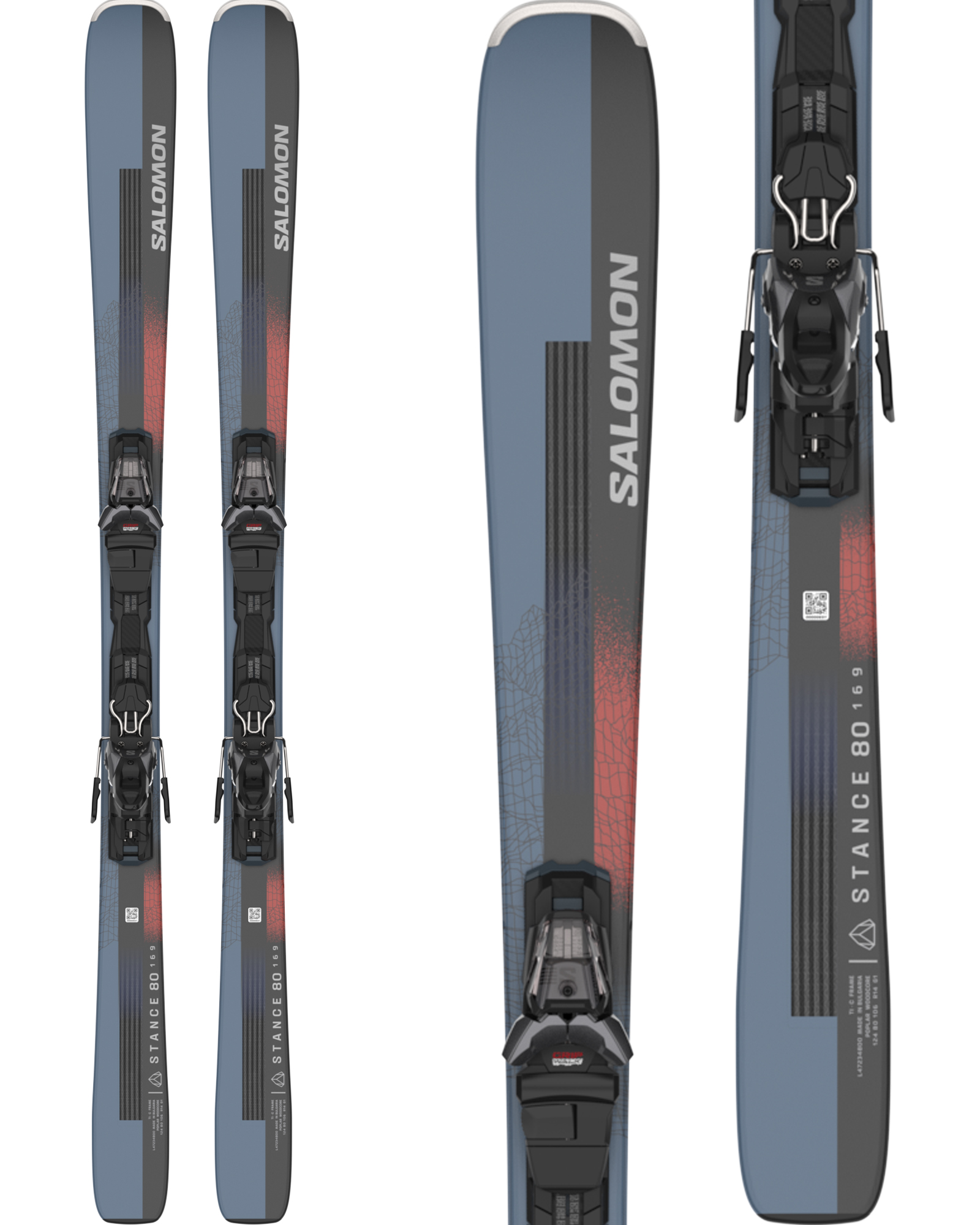 Salomon Stance 80 Skis + M 11 GW Bindings 2024 177cm